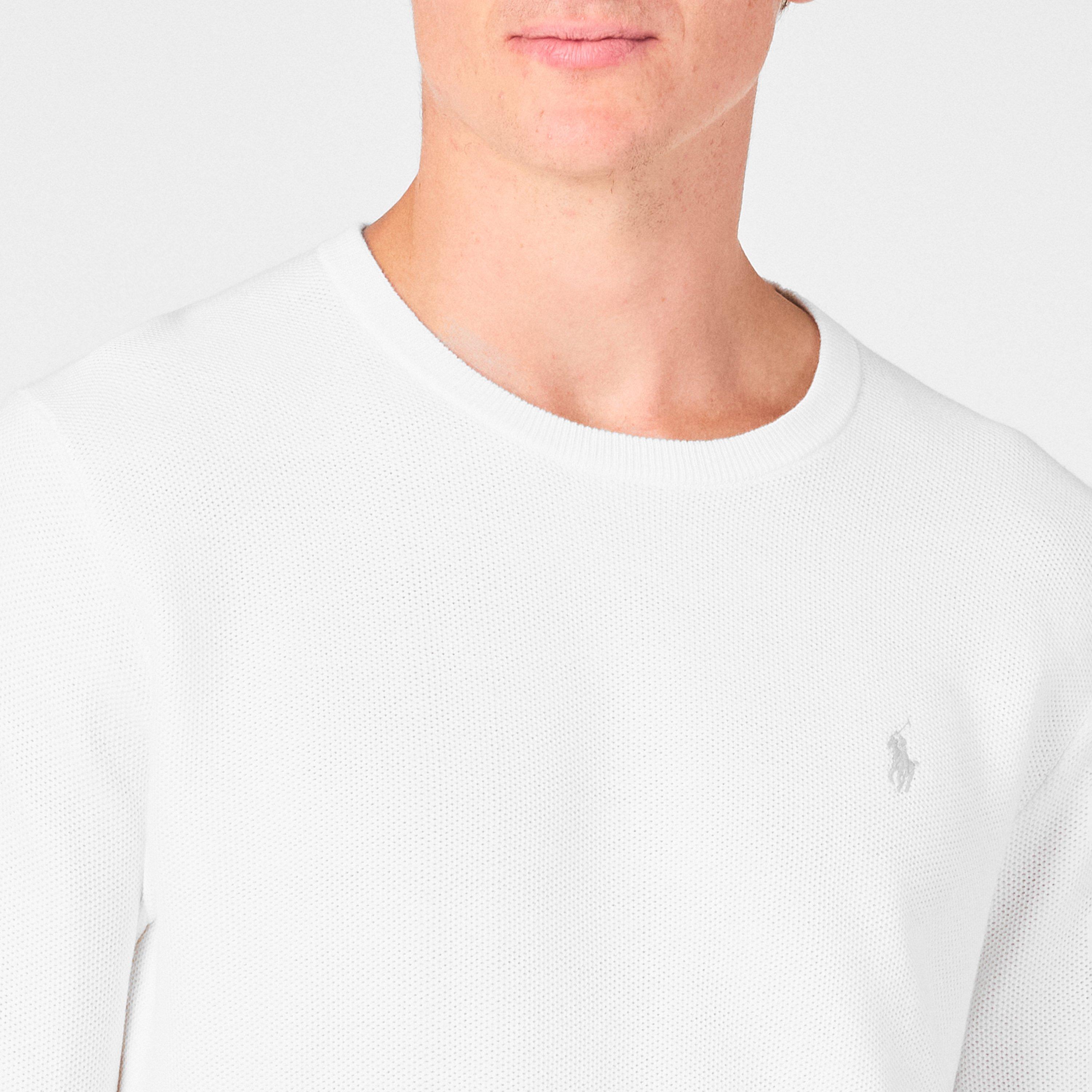 Deckwash White - Polo Ralph Lauren - Textured Pony Jumper - 5