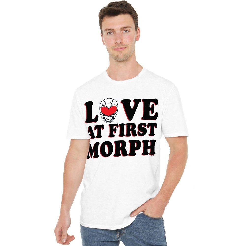 White - Hasbro - Power Rangers Love At First Morph Adults T-Shirt - 1