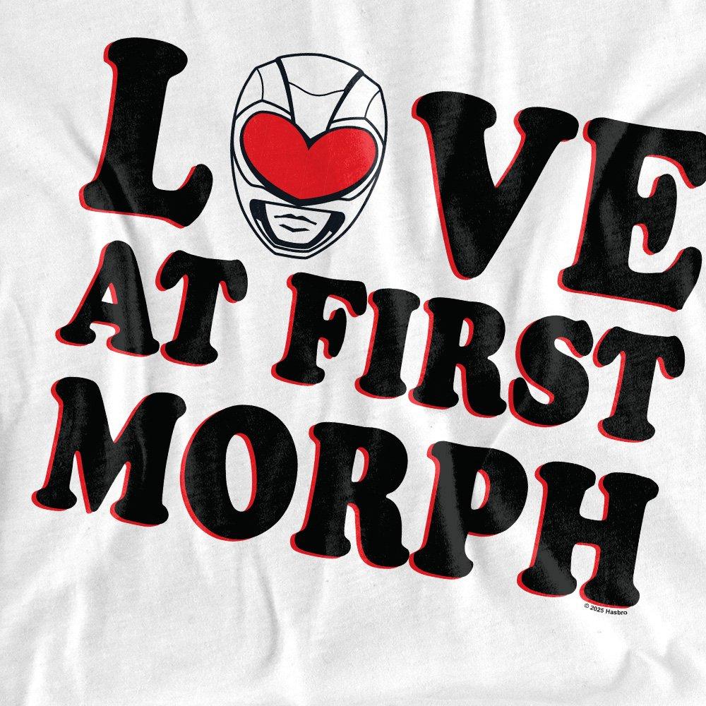 White - Hasbro - Power Rangers Love At First Morph Adults T-Shirt - 2