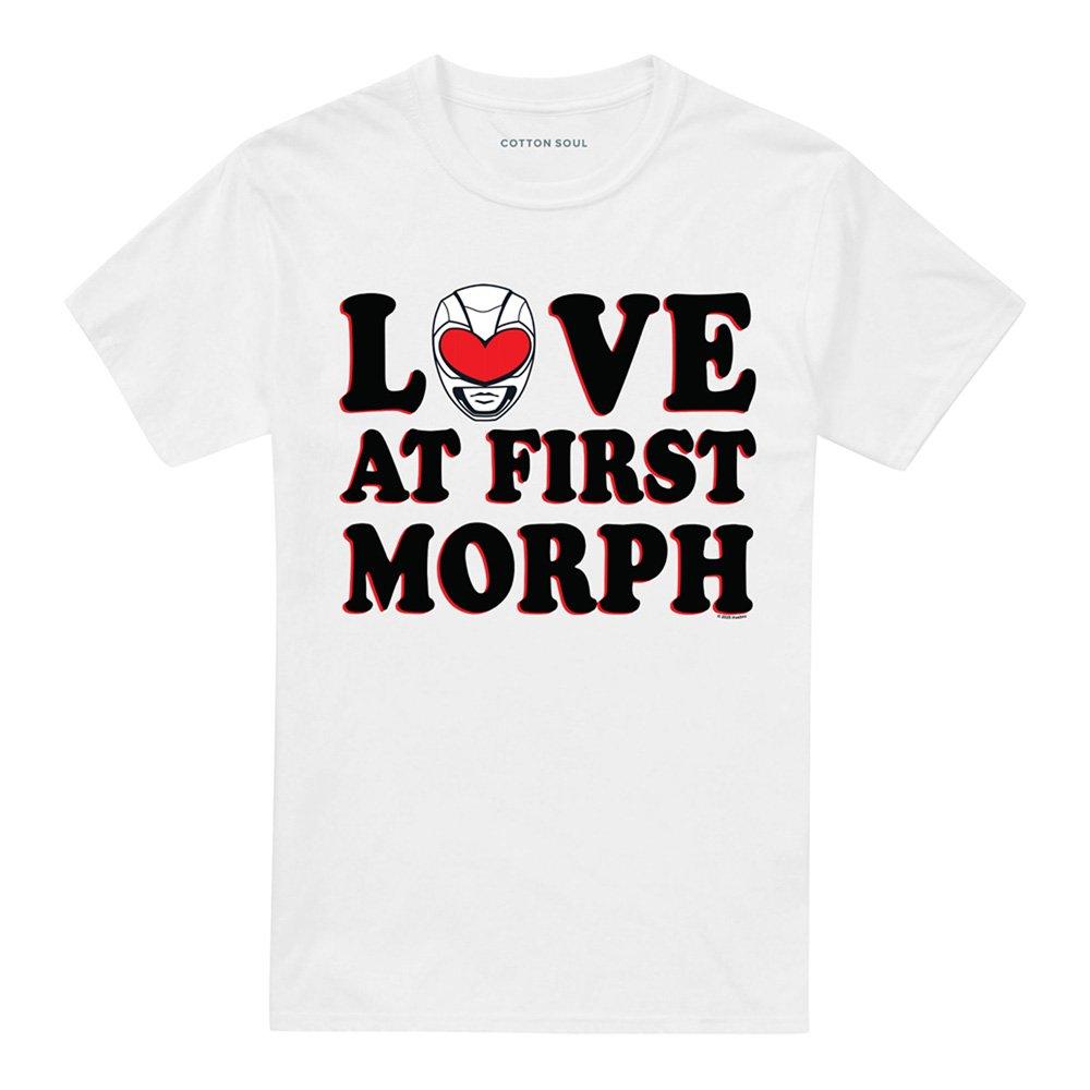 White - Hasbro - Power Rangers Love At First Morph Adults T-Shirt - 4