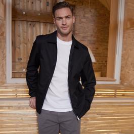 Threadbare Collared Lightweight Showerproof Zip-Through Jacke