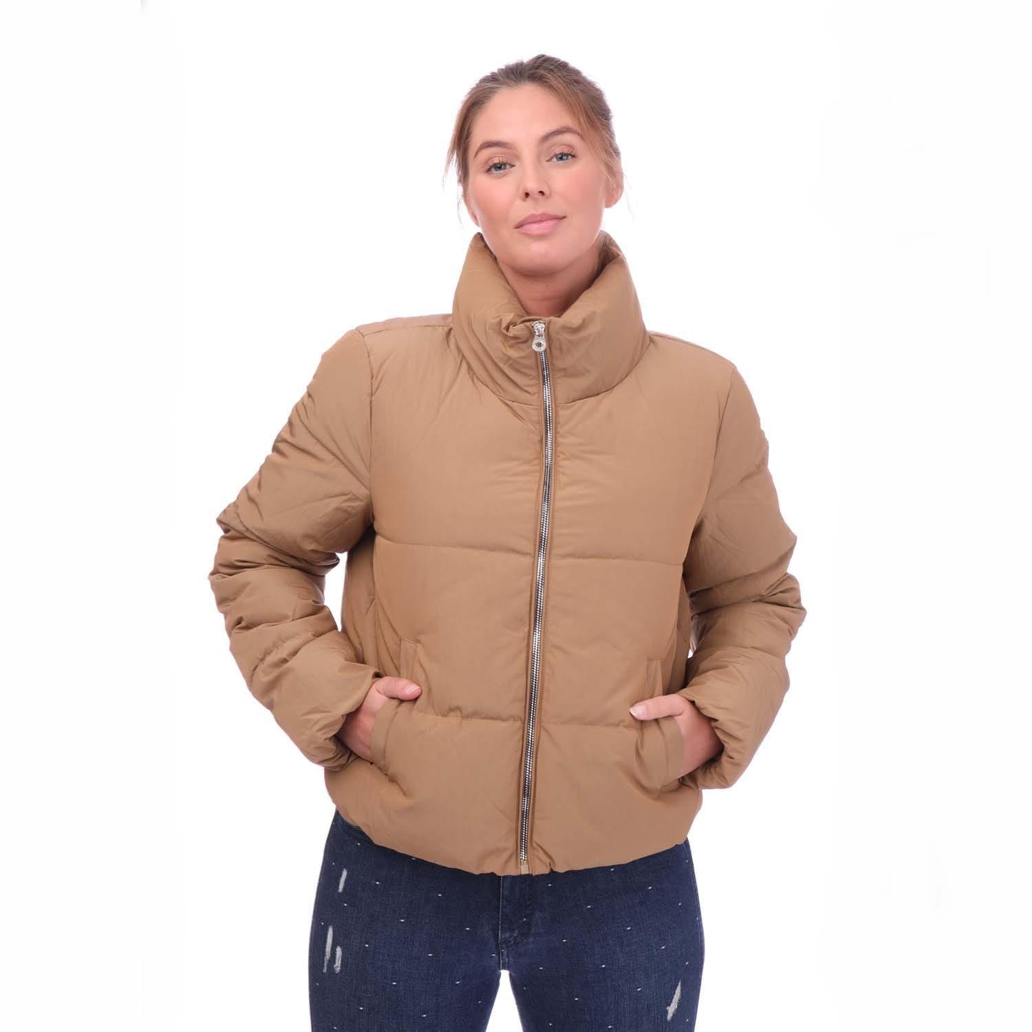 Beige - Only - Dolly Short Puffer Jacket - 1