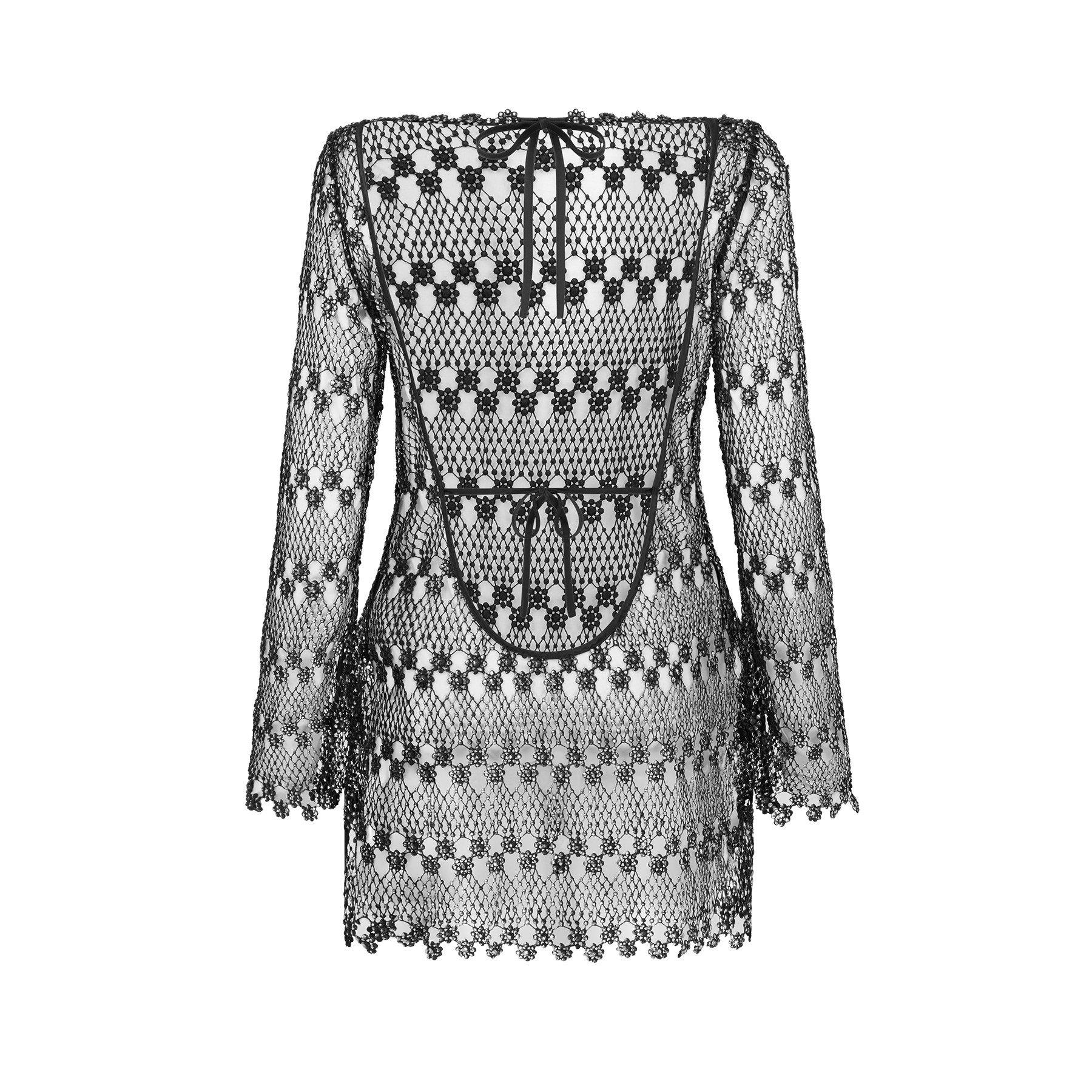 Black/Silver - Agent Provocateur - MAIYA Dress - 6