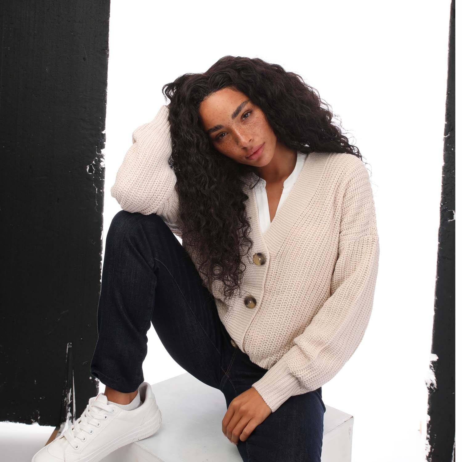 Stone - Only - Carol Nice Knitted Cardigan - 5