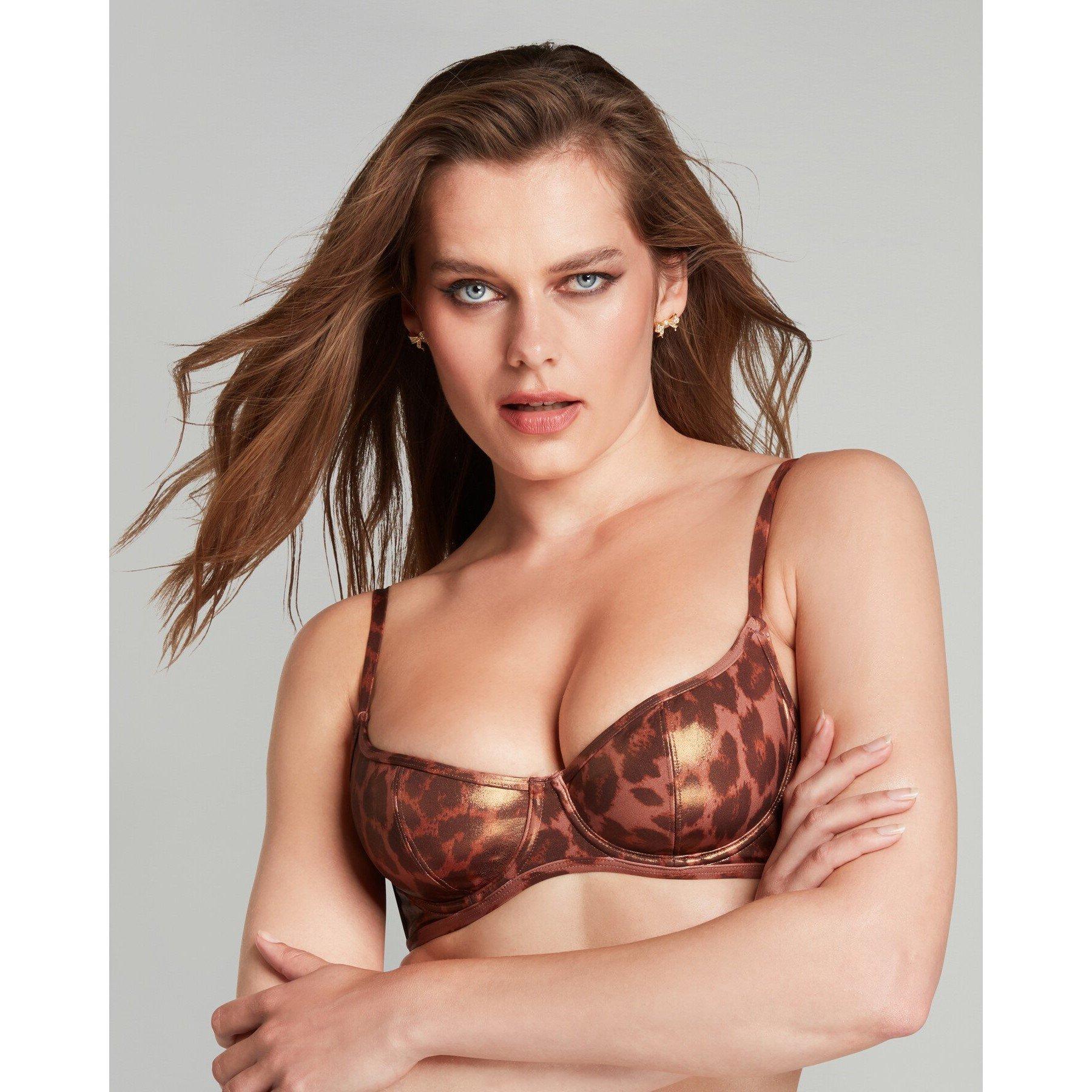 Black/Leo - Agent Provocateur - CAYLA Underwire bikini top - 1