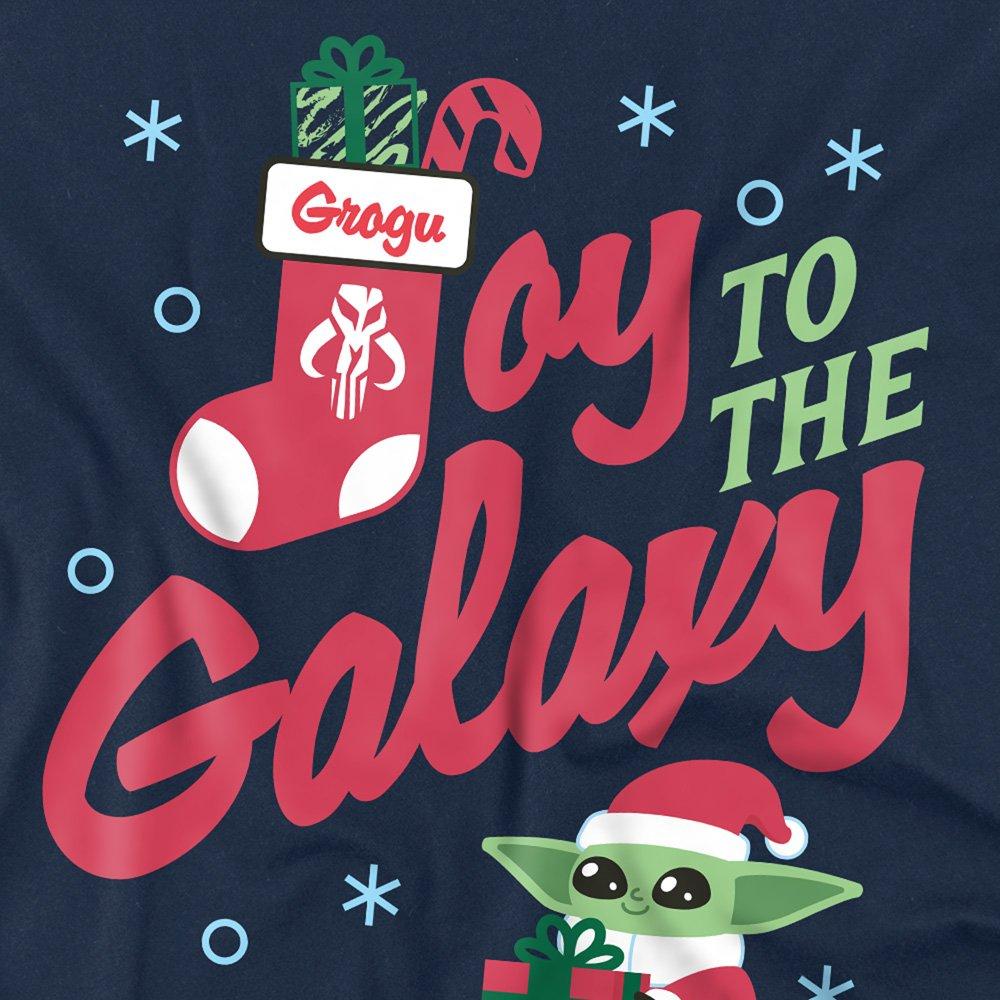 Navy - The Mandalorian - The Mandalorian Grogu Christmas Joy To The Galaxy - 2