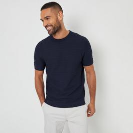 Threadbare Textured Knitted T-Shirt