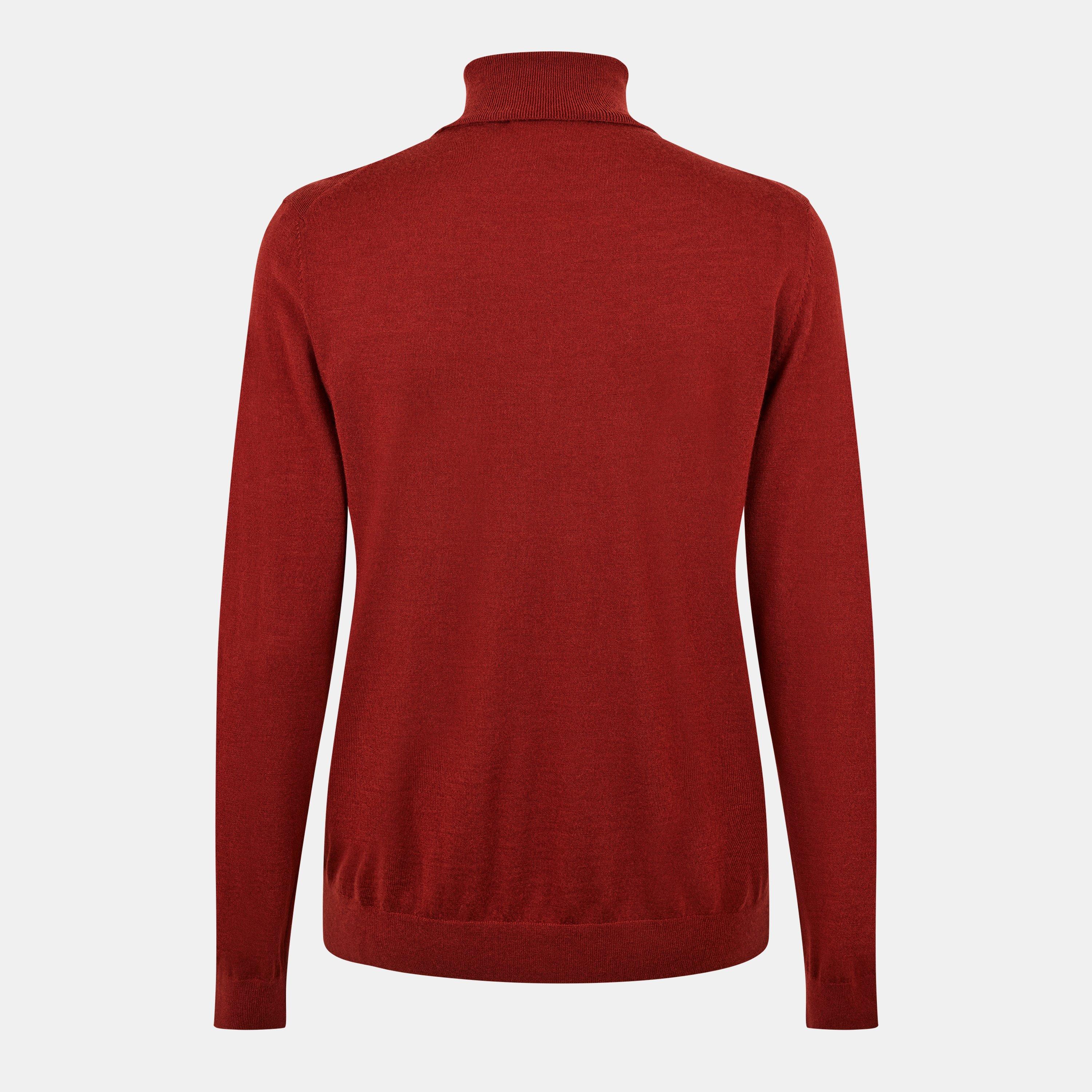 Medium Red - Boss - Men's HBC Bernardo Luxuriant Cashmere Jumper - 2