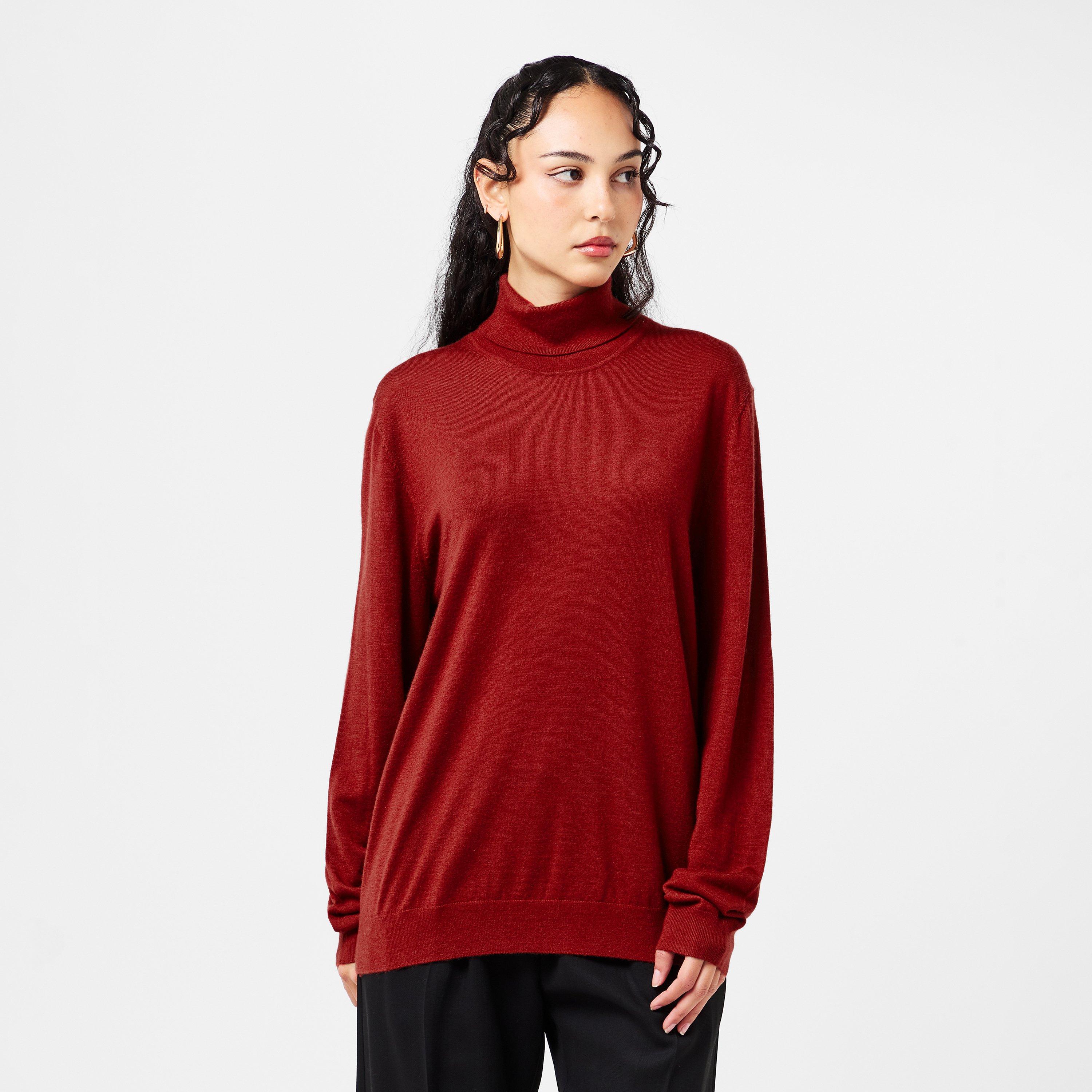 Medium Red - Boss - Men's HBC Bernardo Luxuriant Cashmere Jumper - 3
