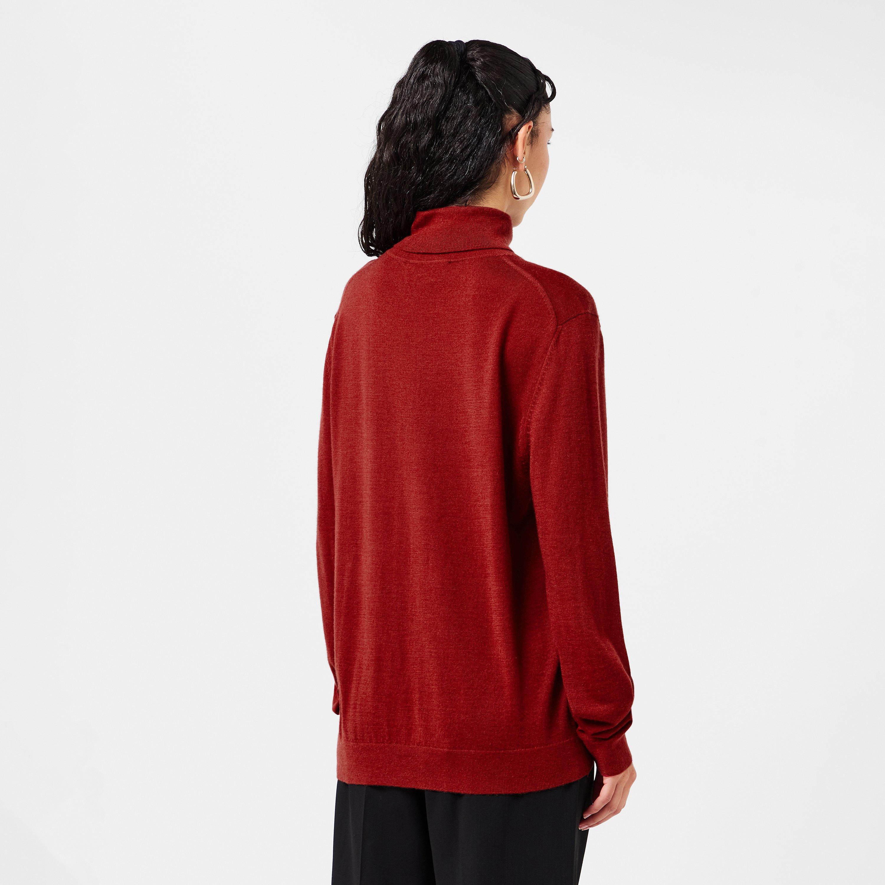 Medium Red - Boss - Men's HBC Bernardo Luxuriant Cashmere Jumper - 4