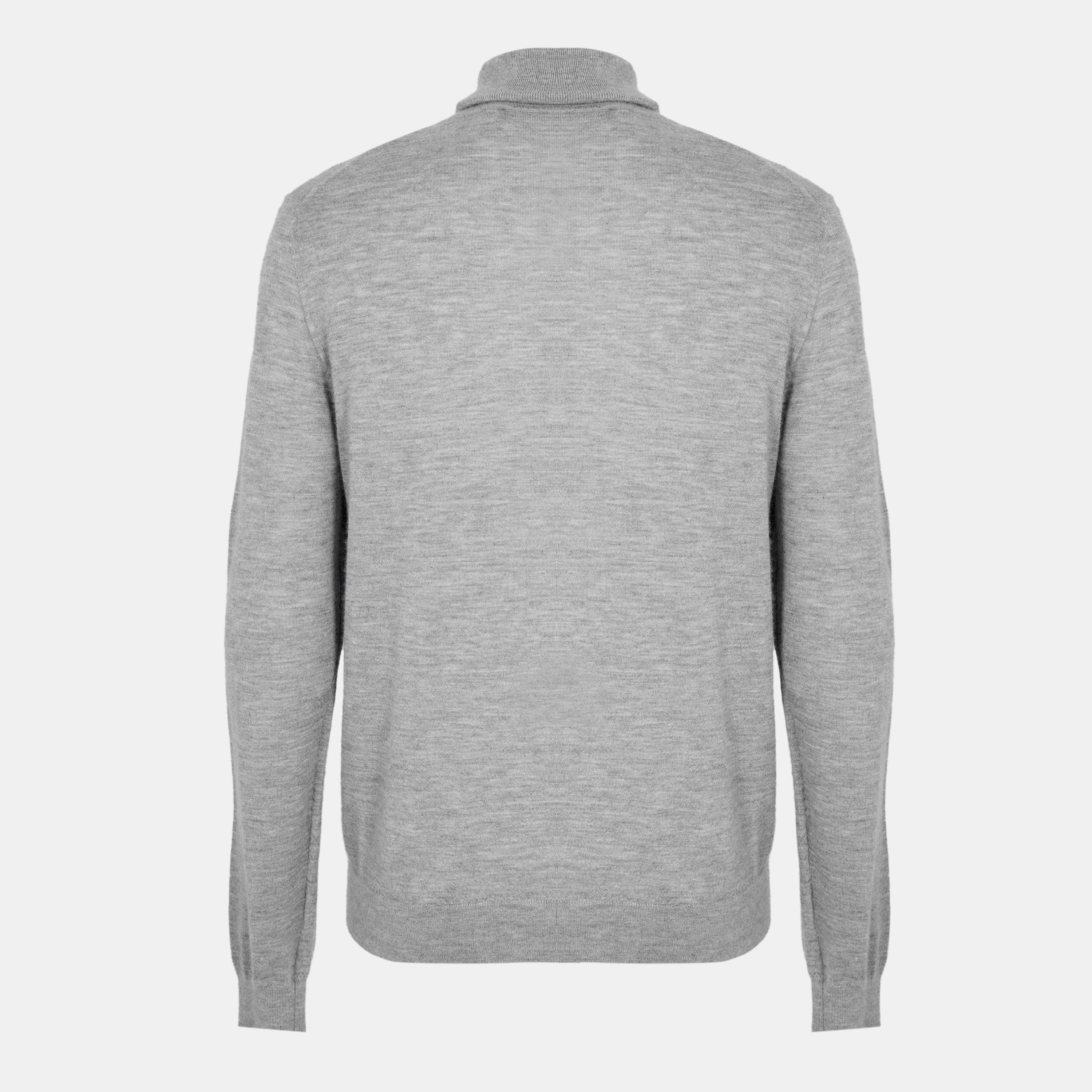Silver - Boss - Men's HBC Bernardo Luxuriant Cashmere Jumper - 2
