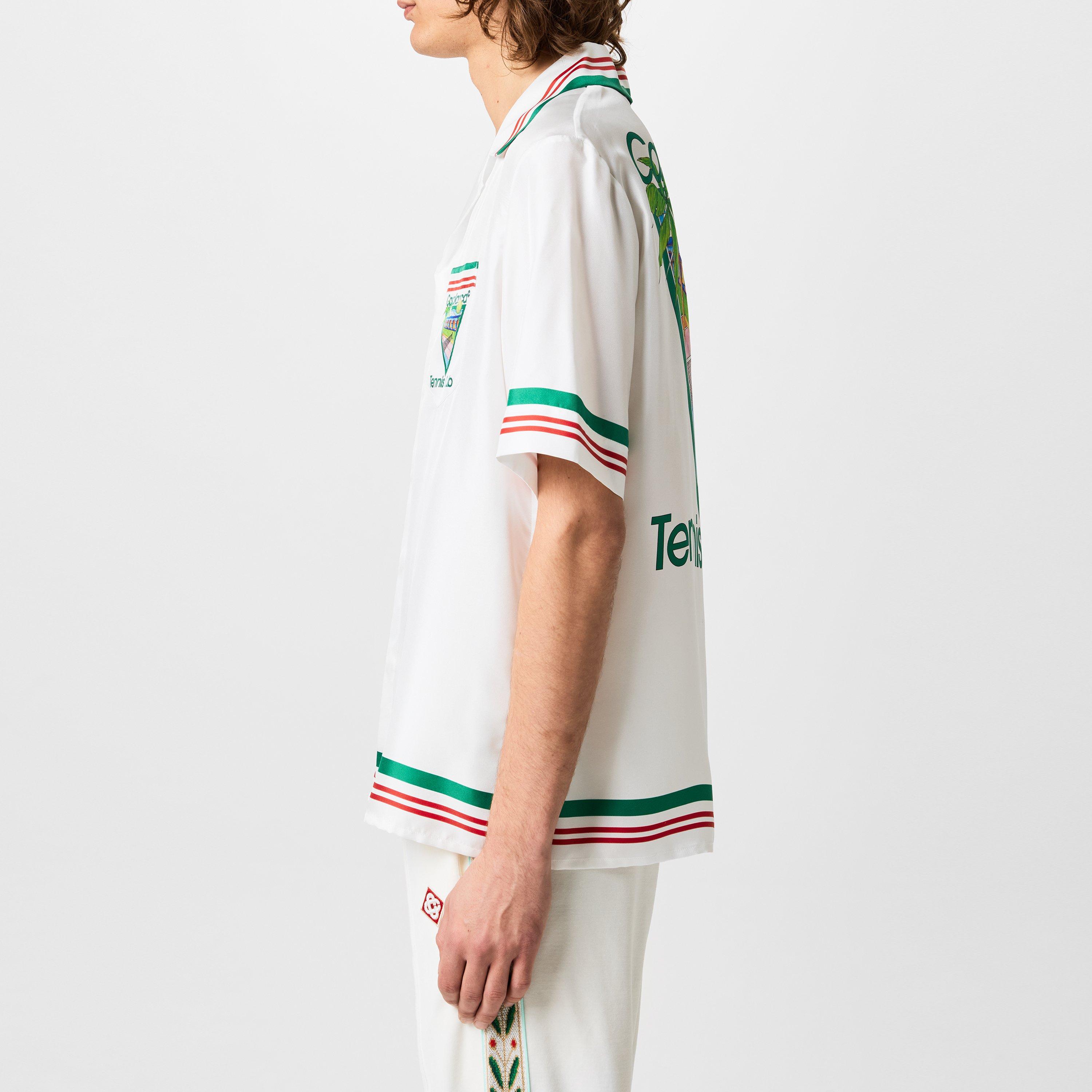 White - Casablanca - Tennis Club Bowling Shirt - 2
