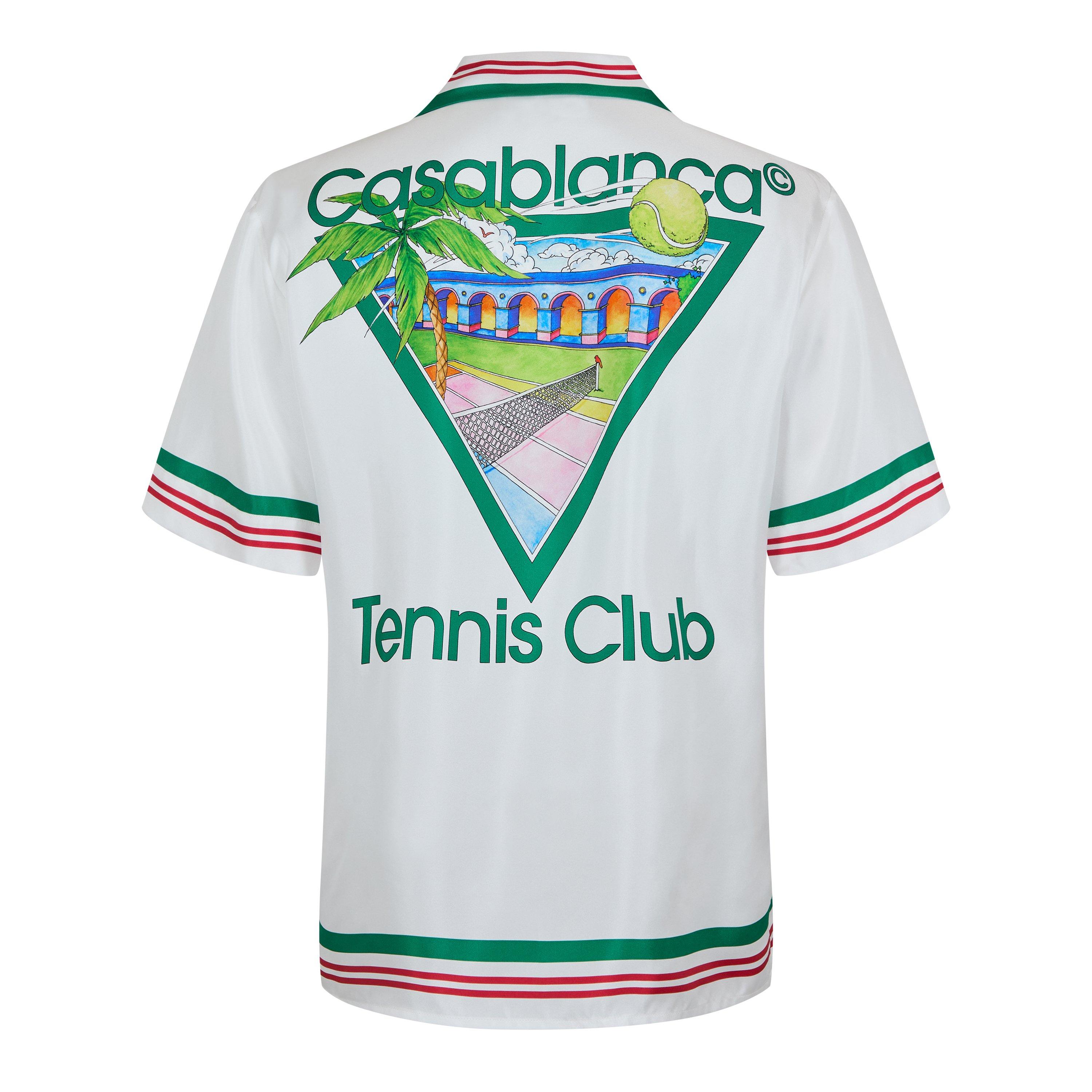 White - Casablanca - Tennis Club Bowling Shirt - 6