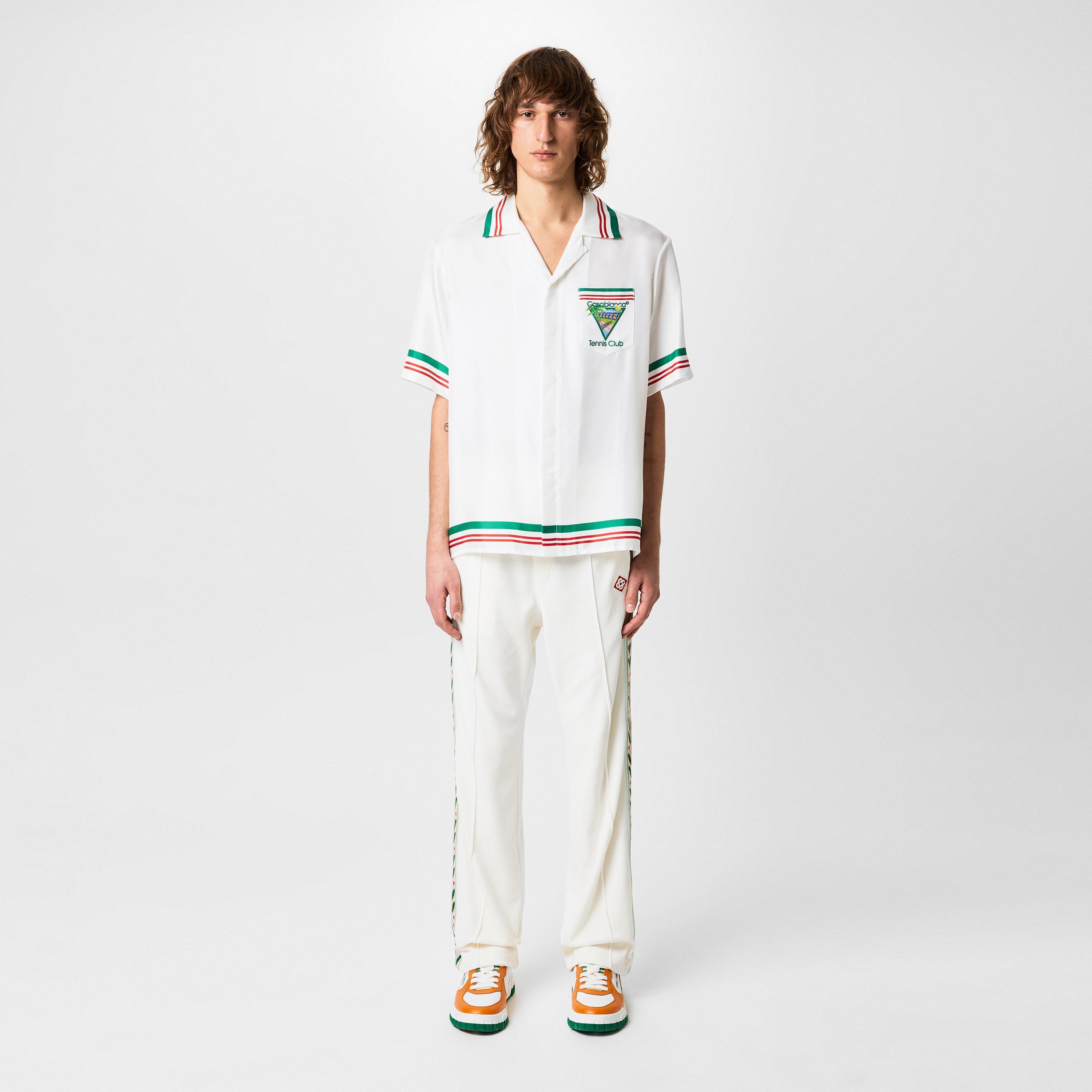 White - Casablanca - Tennis Club Bowling Shirt - 4