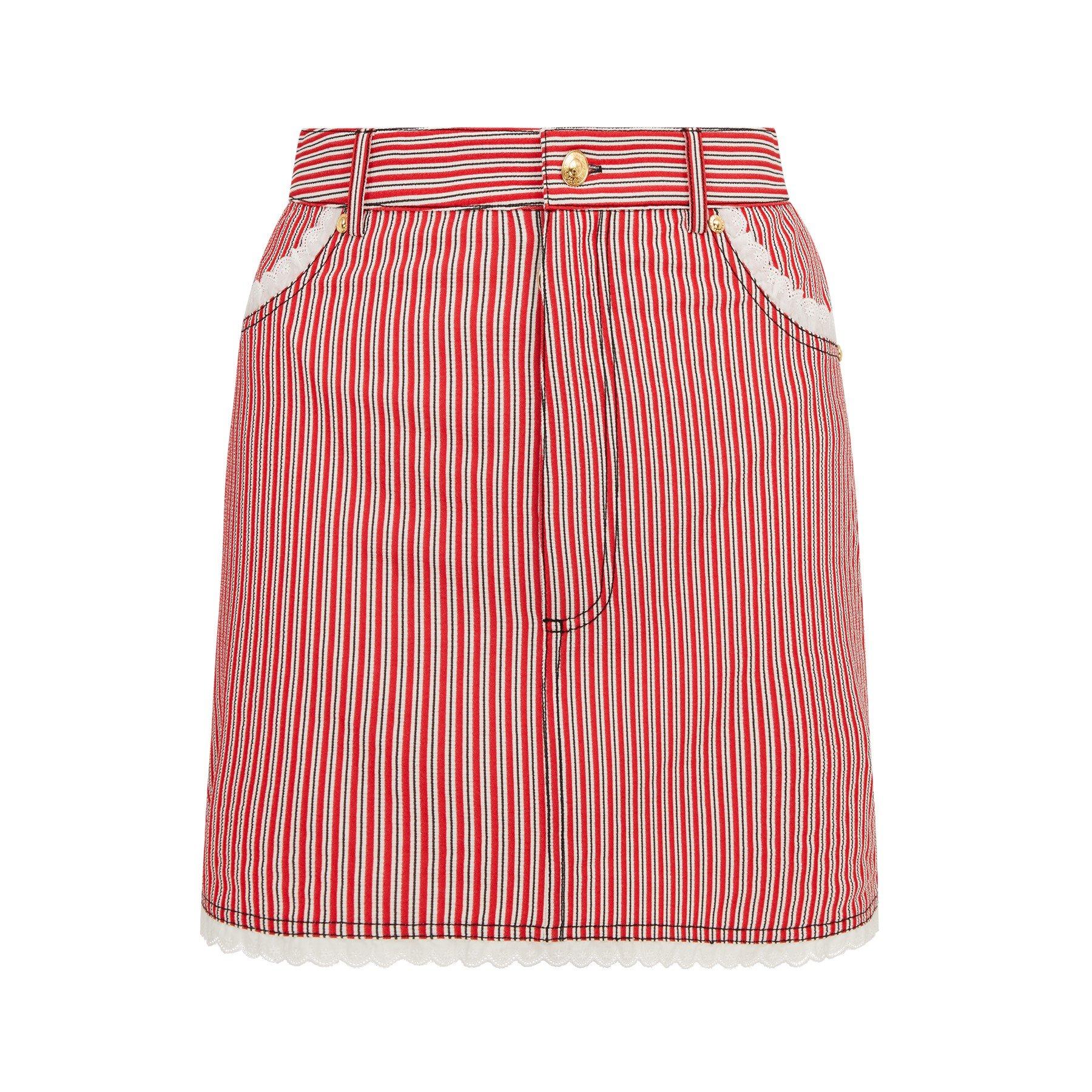 White/Red - Agent Provocateur - MILLI Skirt - 6