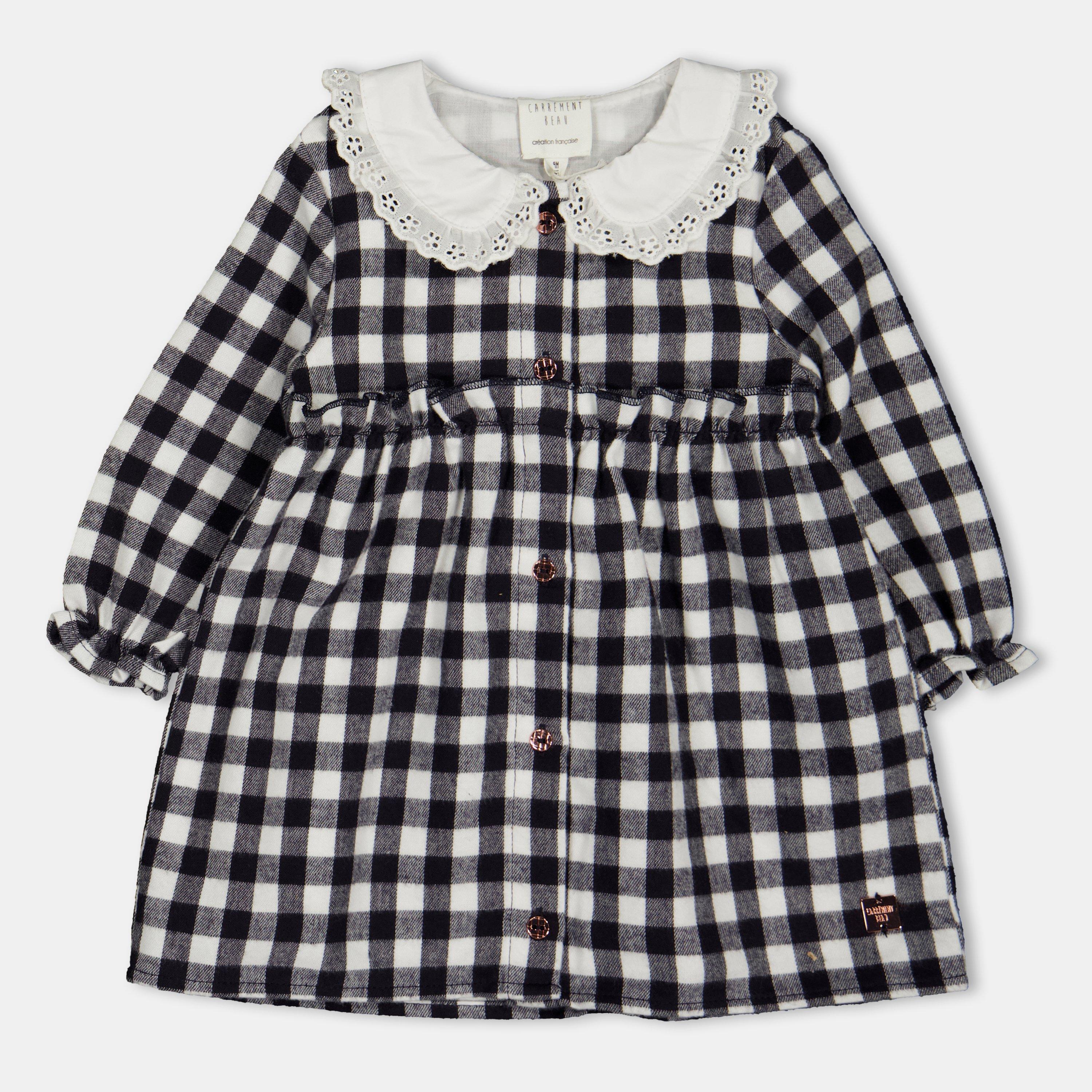 White Navy - Carrement Beau - Kids' A-Line Dress - 1