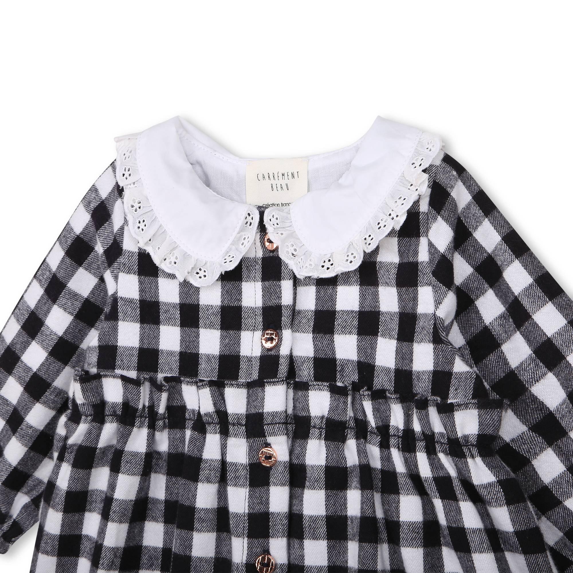 White Navy - Carrement Beau - Kids' A-Line Dress - 3