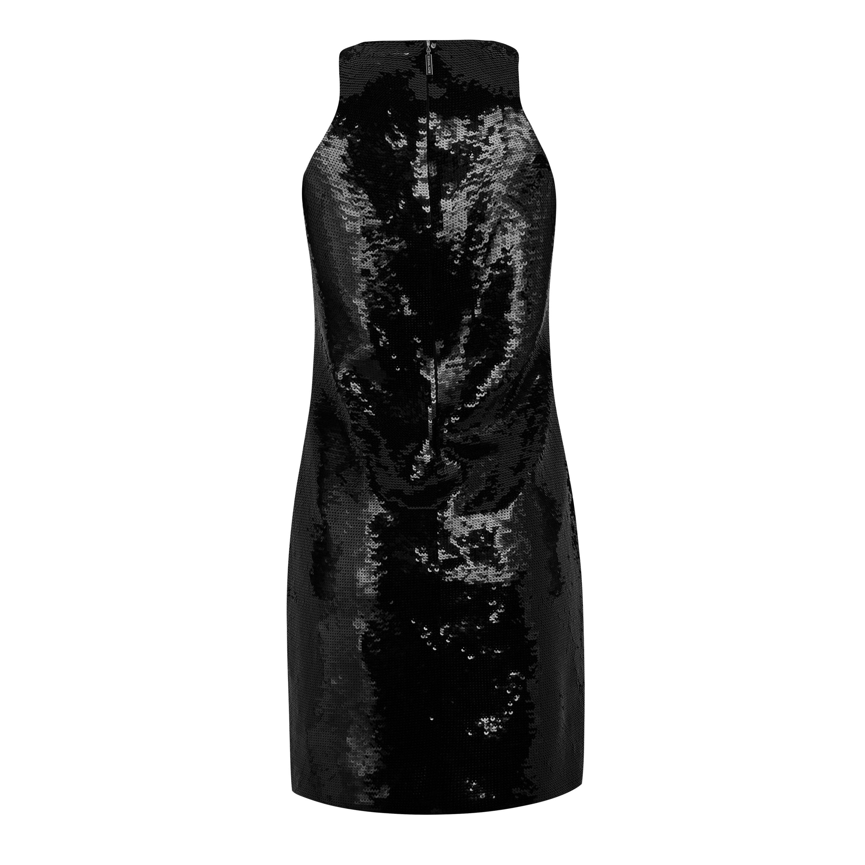 BLACK - MICHAEL Michael Kors - Sequined Jersey Tank Dress - 5