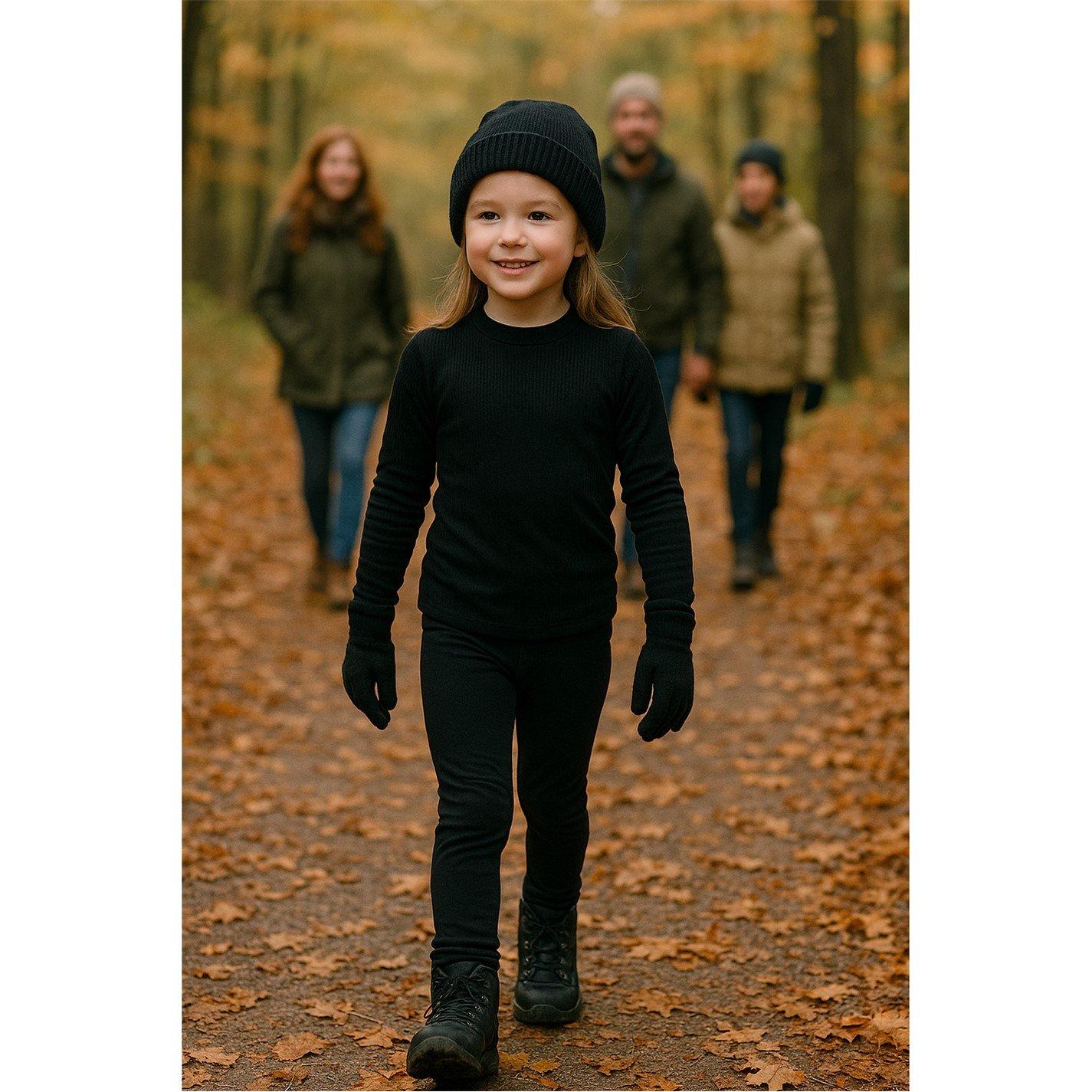 Black - Pantz - Pantz Junior Baselayer Sets - 4