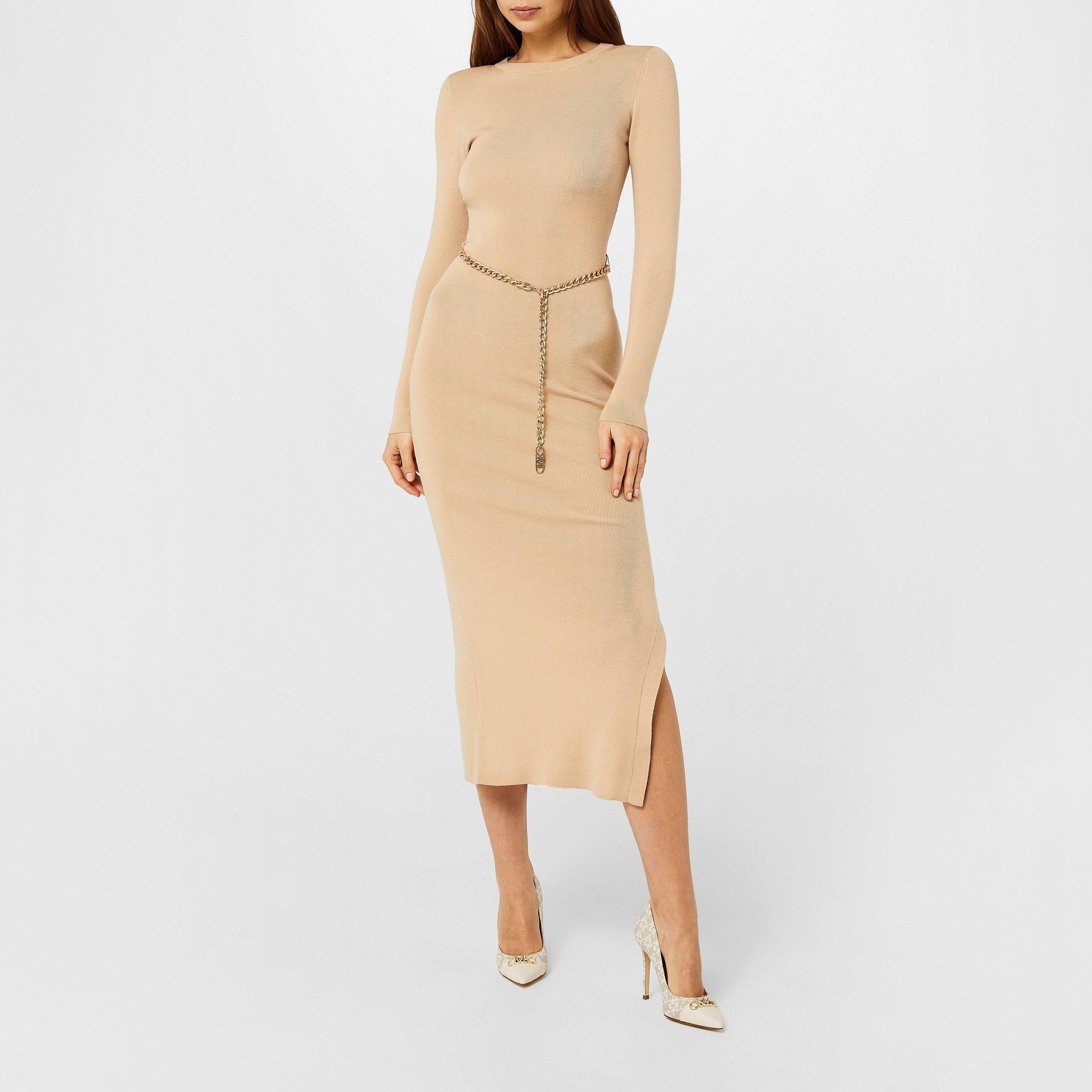 MICHAEL Michael Kors | Chain Belt Knitted Dress | Knitted