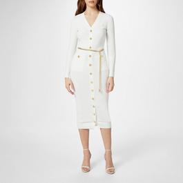 MICHAEL Michael Kors Belted Midi Dress