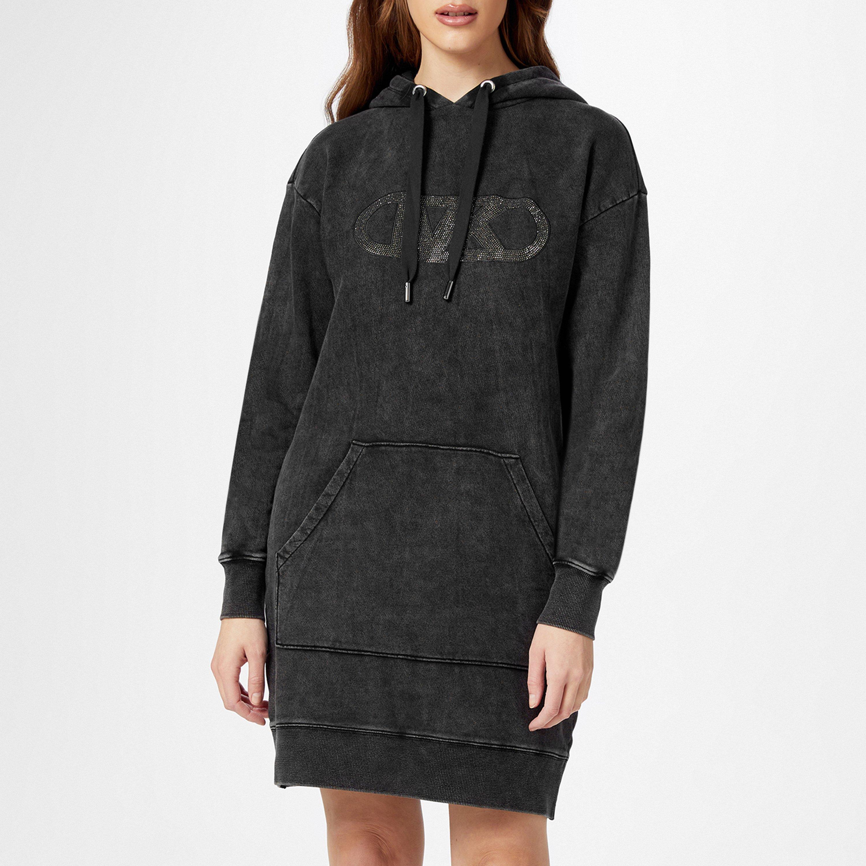 Michael kors studded logo sweatshirt dress best sale