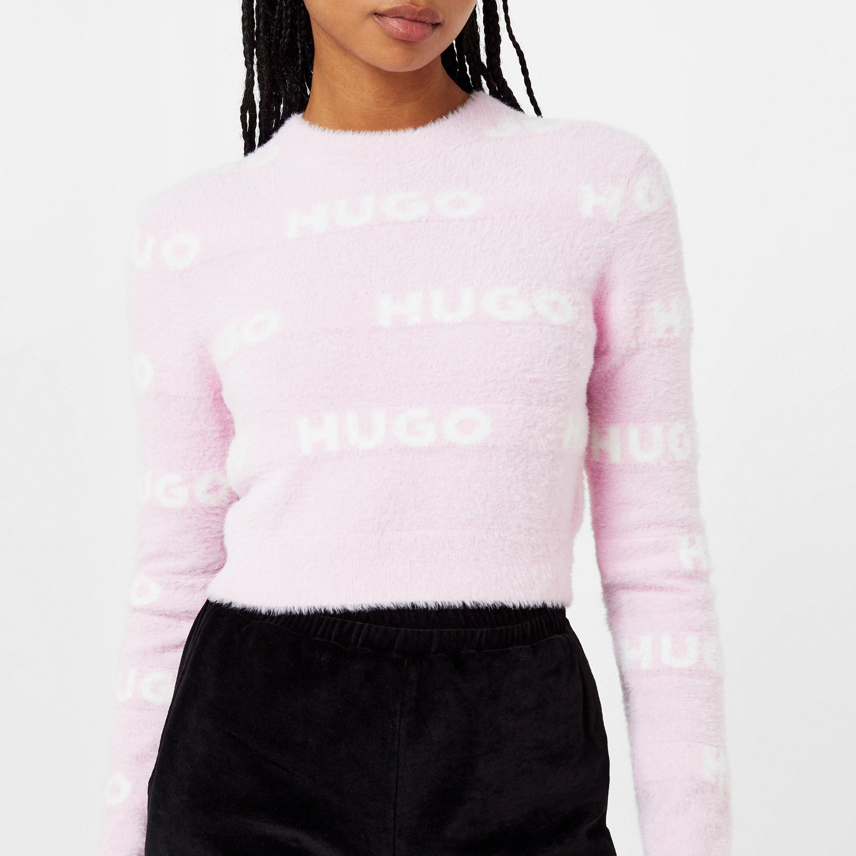 Lt/Pstl Pnk - Hugo - Women's Slotelle Crew Neck Jumper - 2