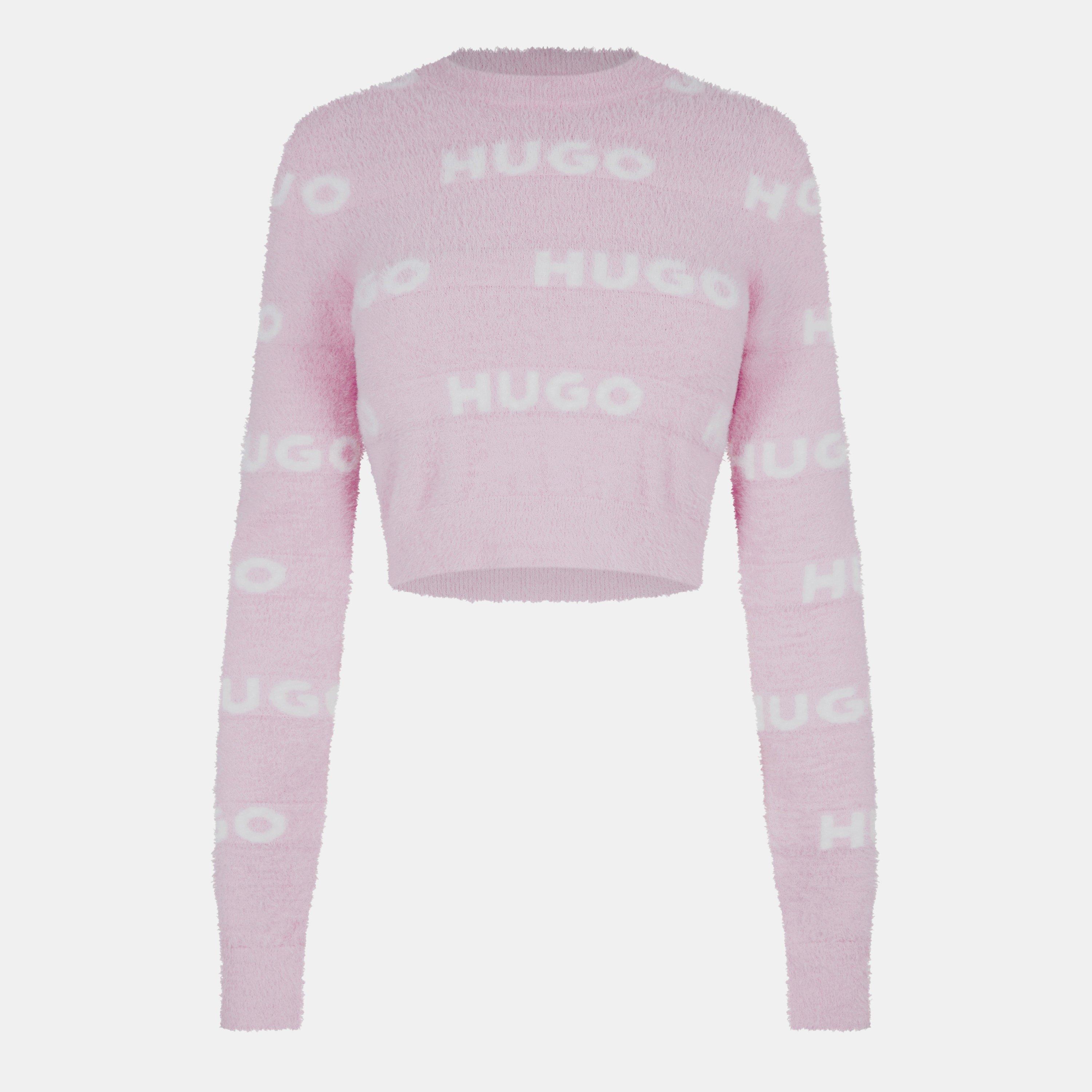 Lt/Pstl Pnk - Hugo - Women's Slotelle Crew Neck Jumper - 5