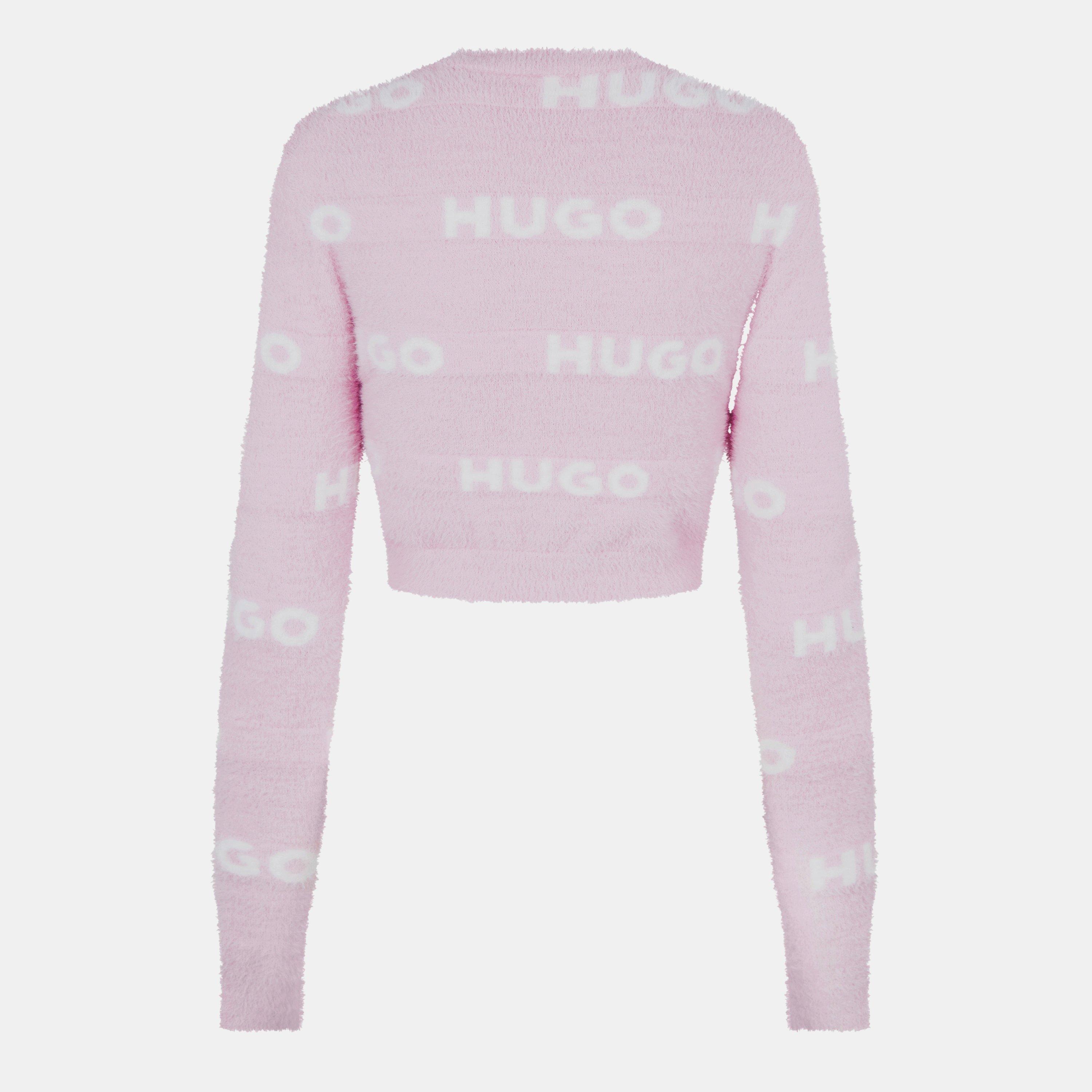 Lt/Pstl Pnk - Hugo - Women's Slotelle Crew Neck Jumper - 6