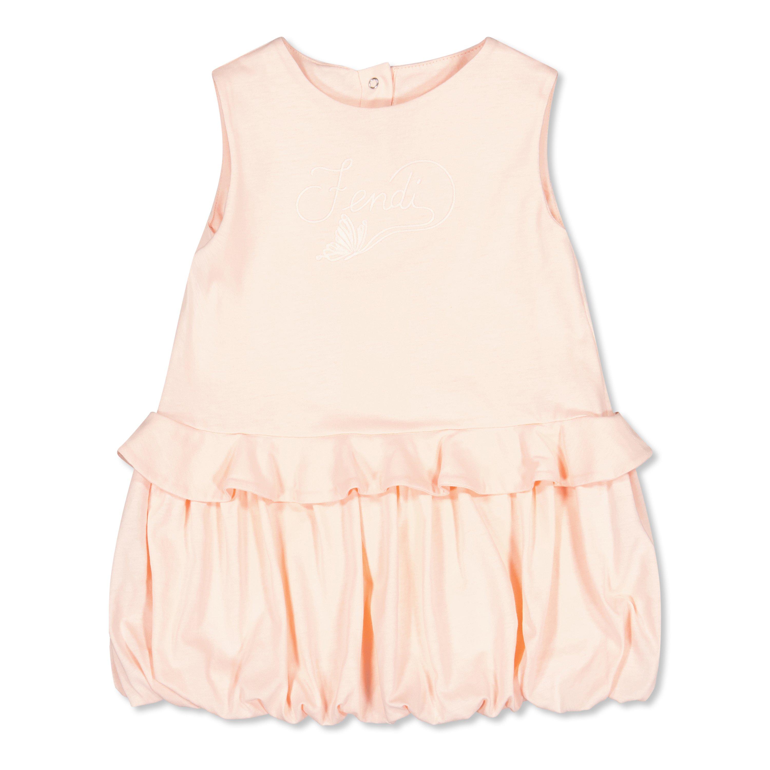 Rosa PeonyF1UL9 - Fendi - Fendi Logo Dress In62 - 1