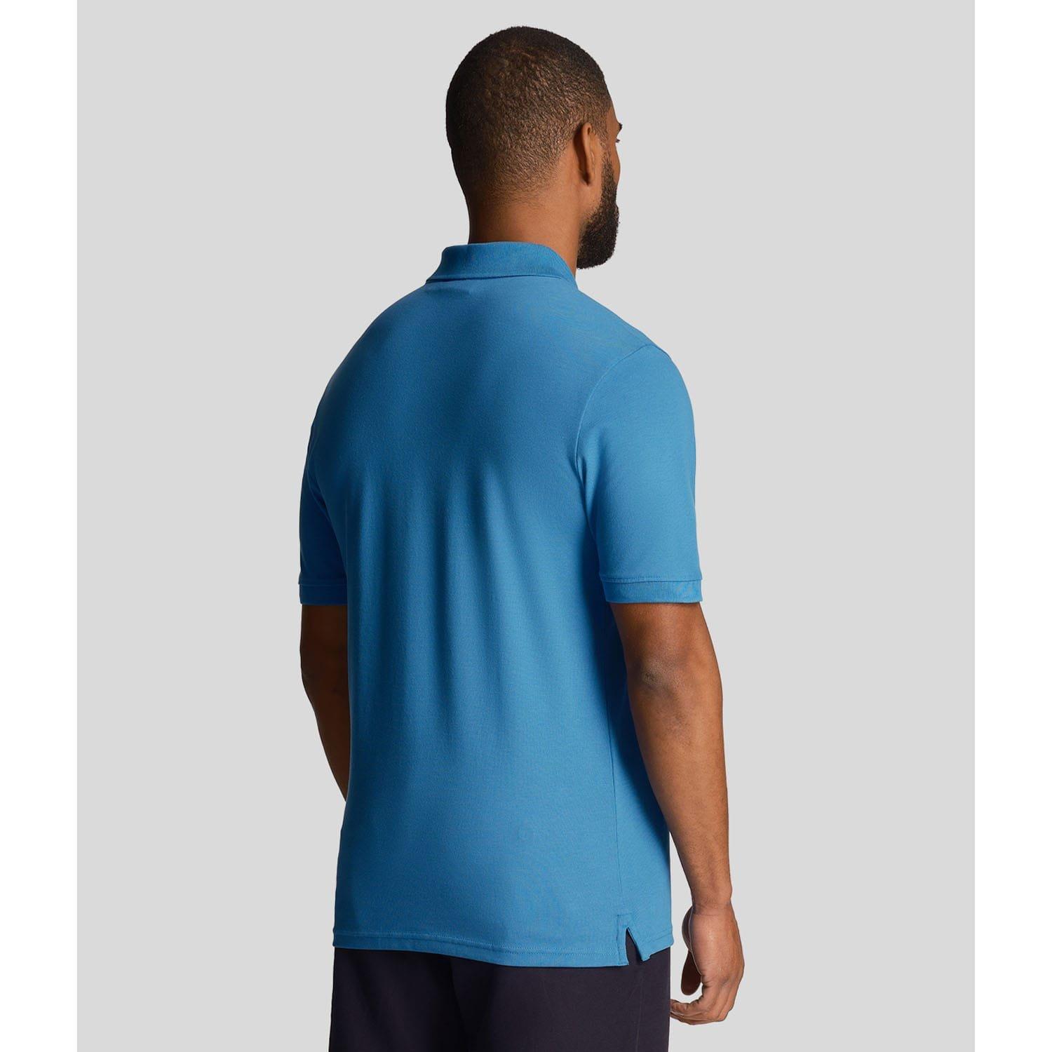 Blue - Lyle and Scott - Plain Polo Shirt - 3