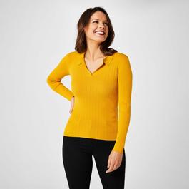 Biba Biba Collar Ribbed Top
