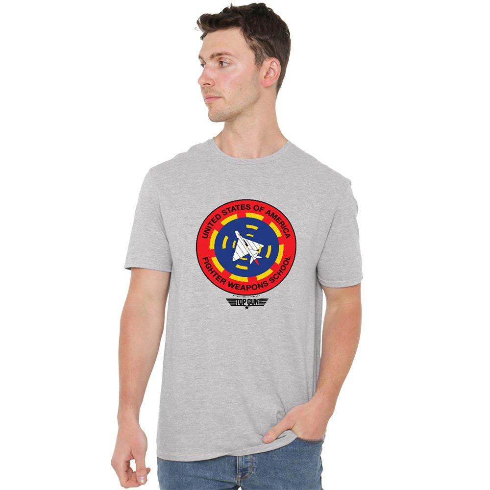 Grey - Top Gun - Top Gun Fighter Weapons School T Shirt Athletic H - 1