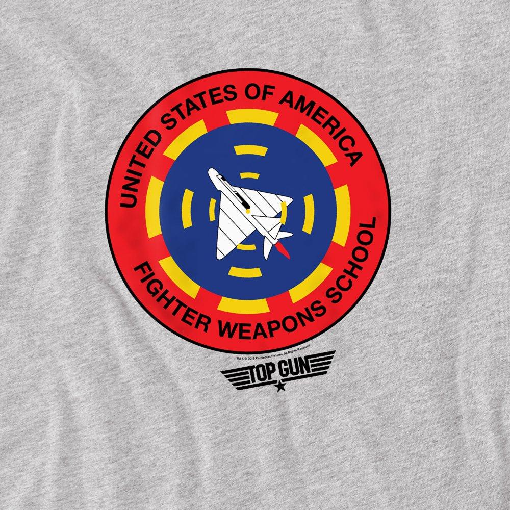 Grey - Top Gun - Top Gun Fighter Weapons School T Shirt Athletic H - 2