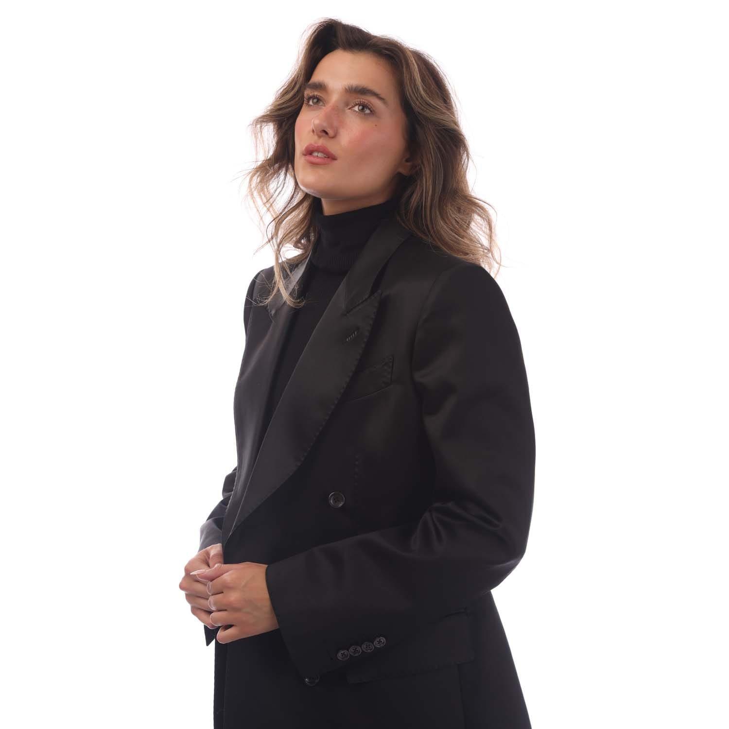 Black - Tom Ford - Wallis Double Breasted Jacket - 2