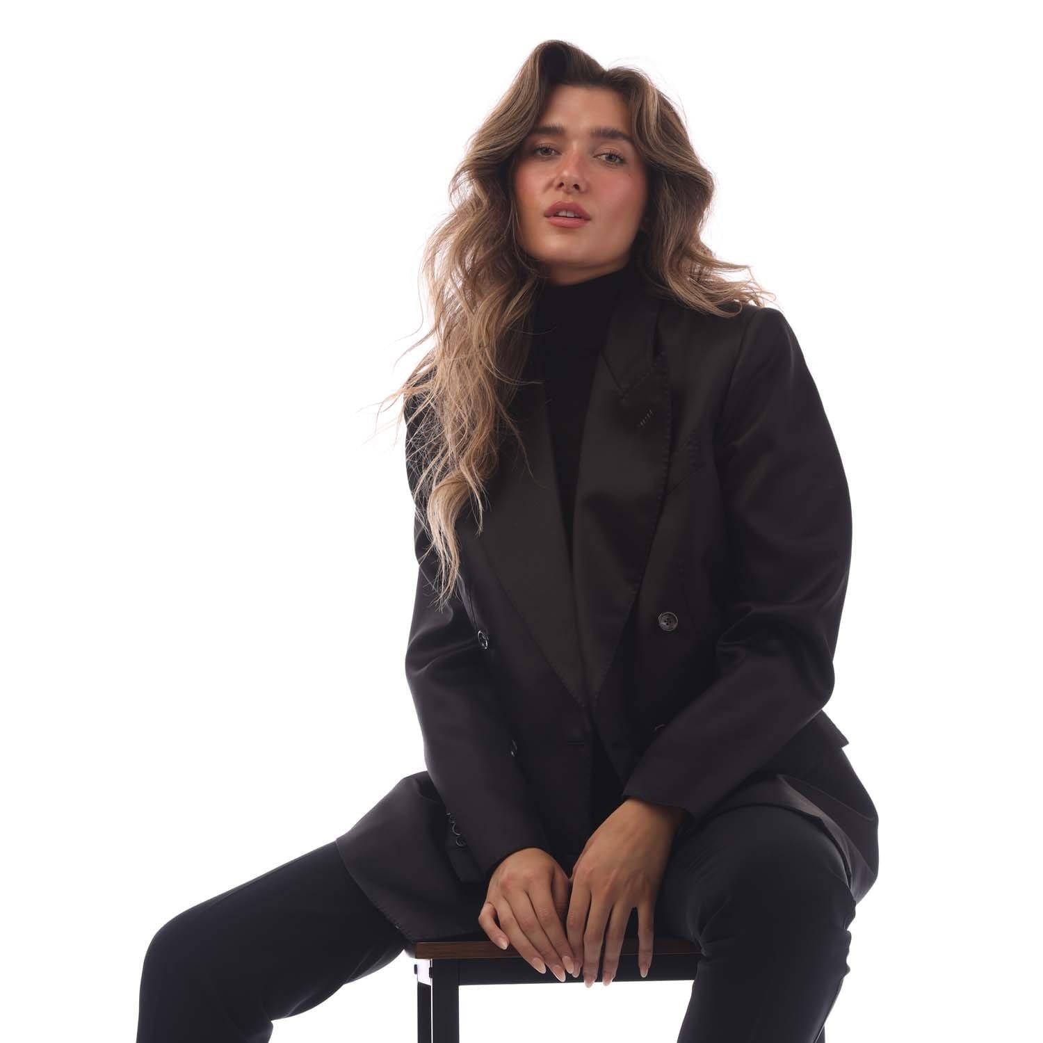 Black - Tom Ford - Wallis Double Breasted Jacket - 4