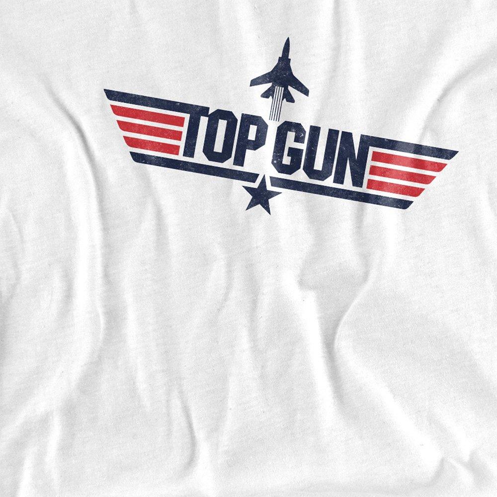 White - Top Gun - Logo Cotton T-Shirt - 2