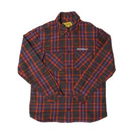 Off White Check Flannel Shirt