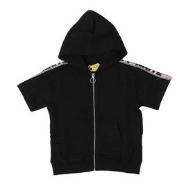 Off White Logo Band Zip Hoodie