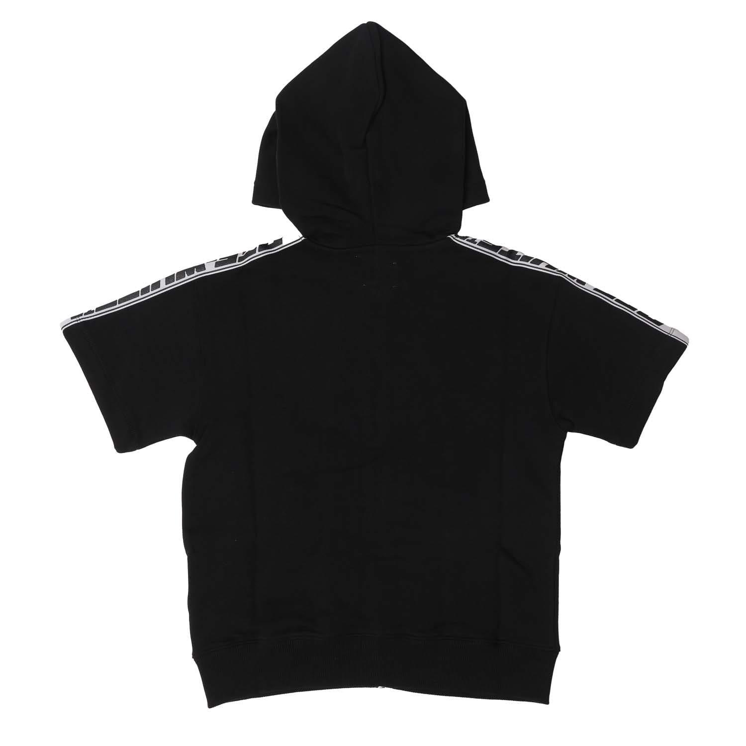 Black - Off White - Logo Band Zip Hoodie - 2