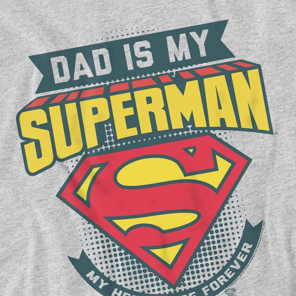 Light Grey - DC Comics - Superman My Dad Is Superman FatherS Day T-Shirt - 2