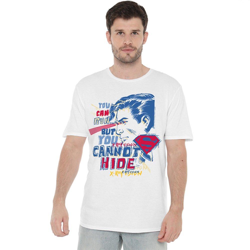 White - DC Comics - Superman Cannot Hide Xray Vision T-Shirt White - 1