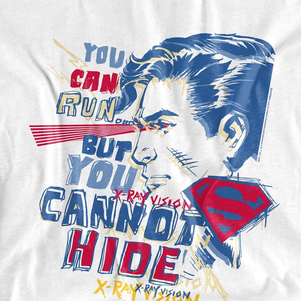 White - DC Comics - Superman Cannot Hide Xray Vision T-Shirt White - 2