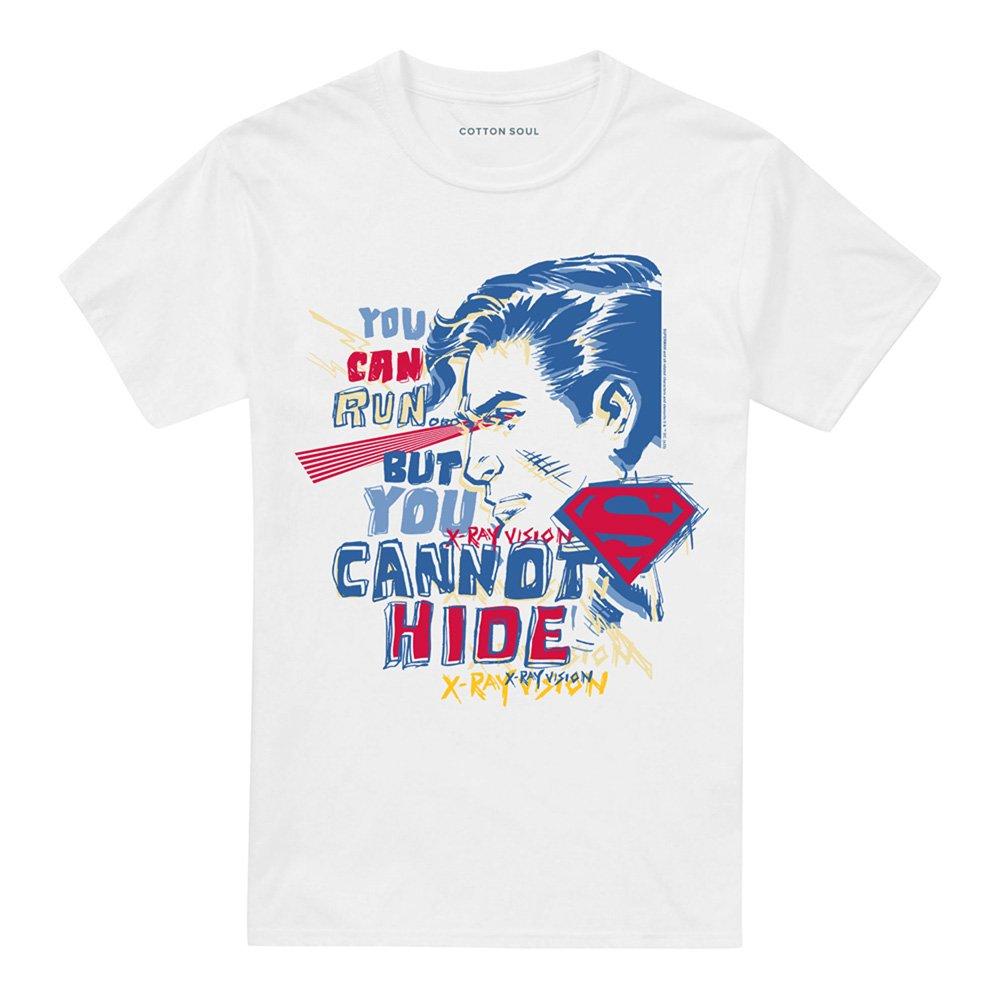 White - DC Comics - Superman Cannot Hide Xray Vision T-Shirt White - 4