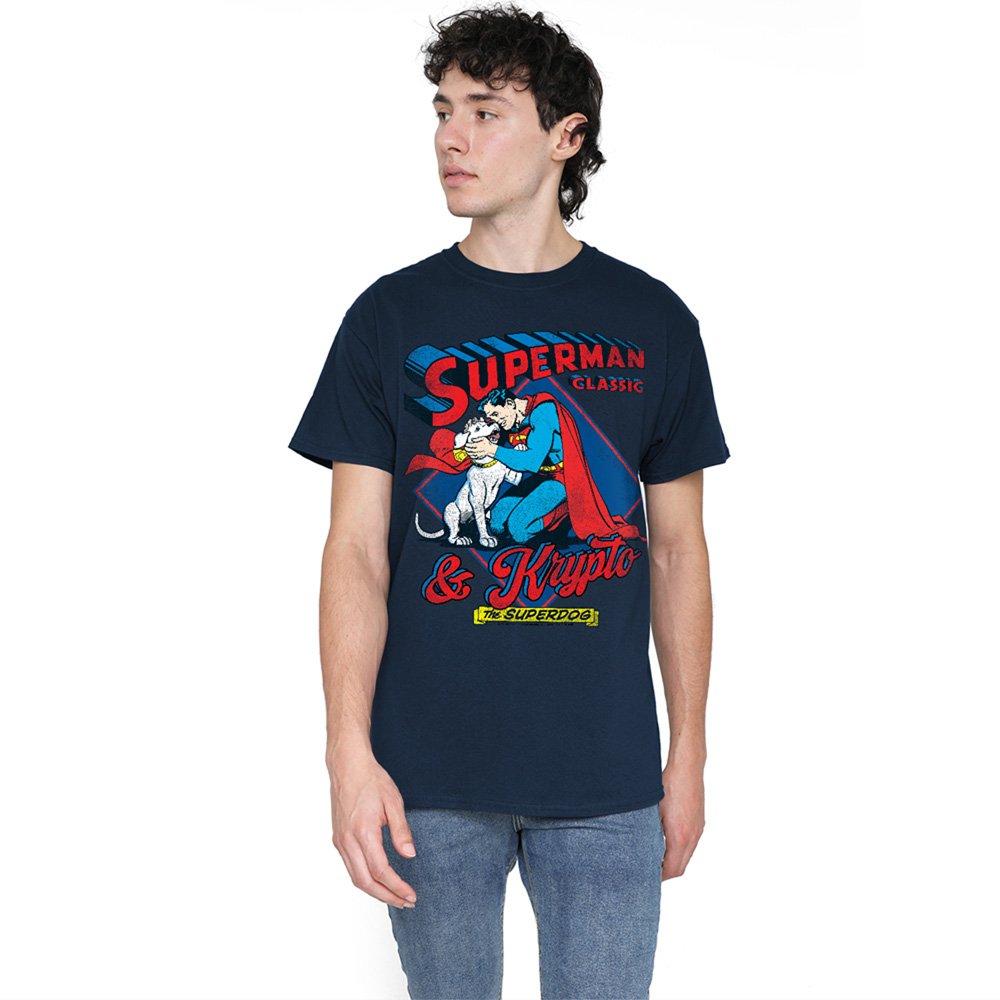 Navy - DC Comics - Superman And Krypto T-Shirt Navy - 1