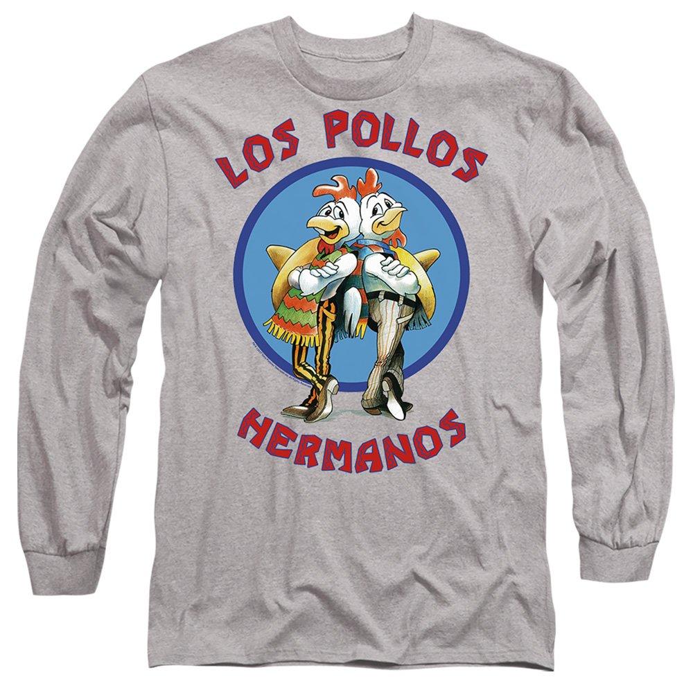 Grey - Breaking Bad - Breaking Bad Los Pollos Hermanos Long Sleeve T-Shi - 1