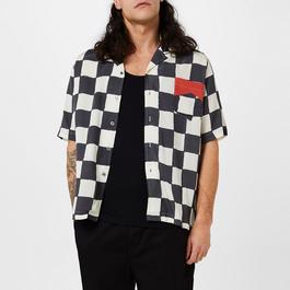 Rhude Broken Checker Silk Shirt