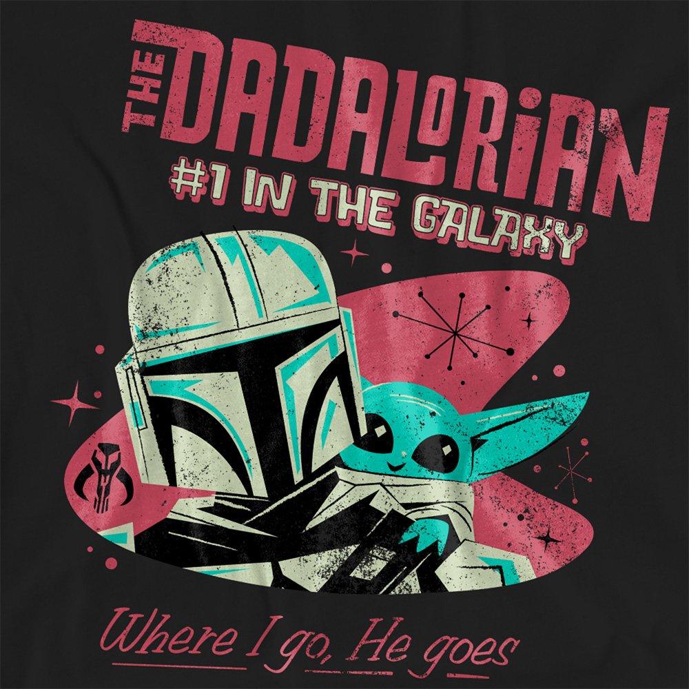 Black - Star Wars - Star Wars 1 Dad Retro Dadalorian Where I Go T Shir - 2