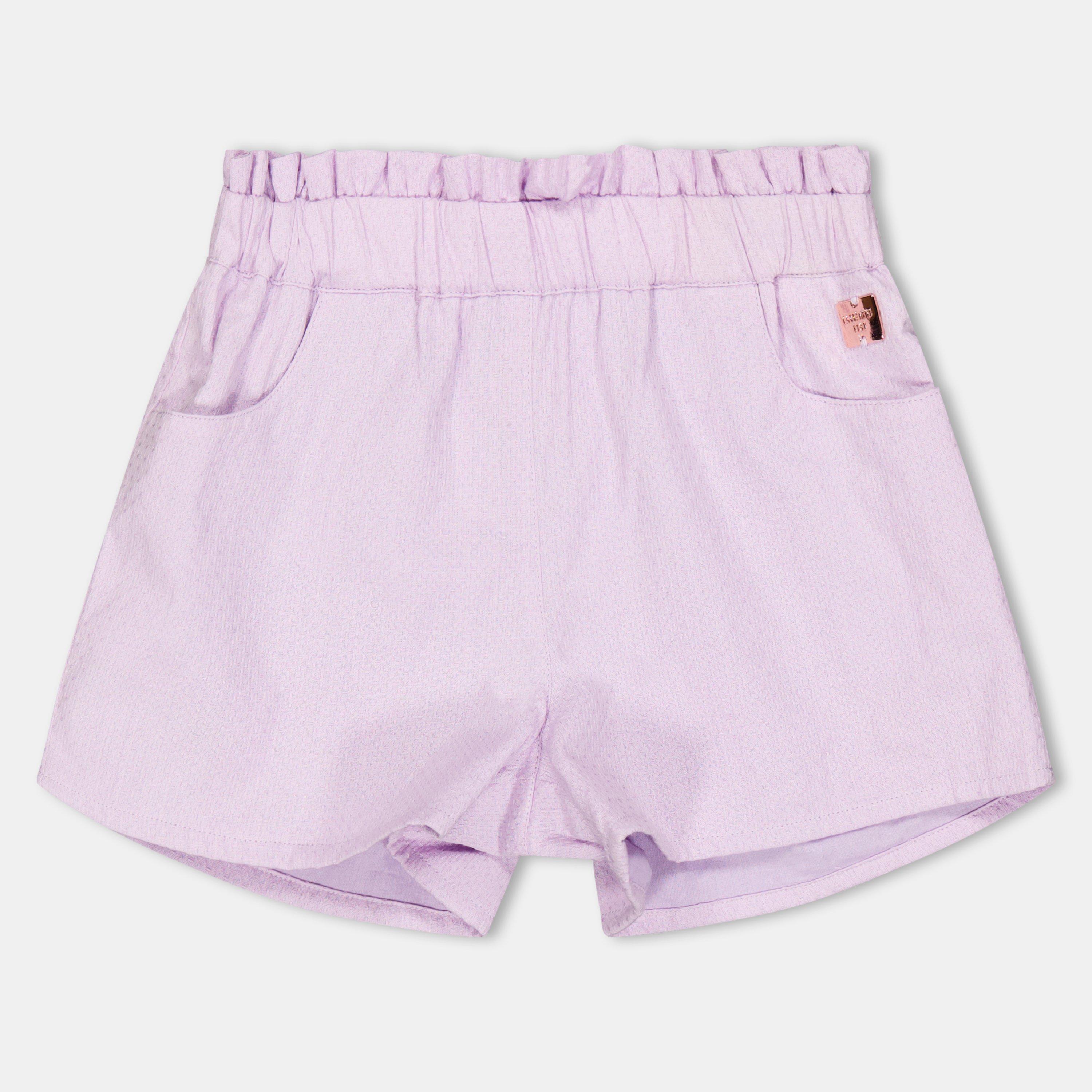 Short De Survêtement Fille Marks And Spencer – Violet Floral – Taille 4-5 Ans