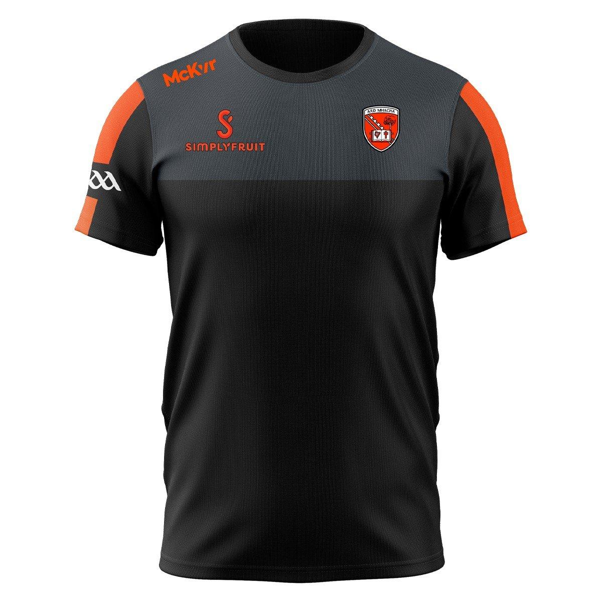 Charcoal/Black - McKeever Sports - McKeever Armagh Edge T-Shirt Junior - 1